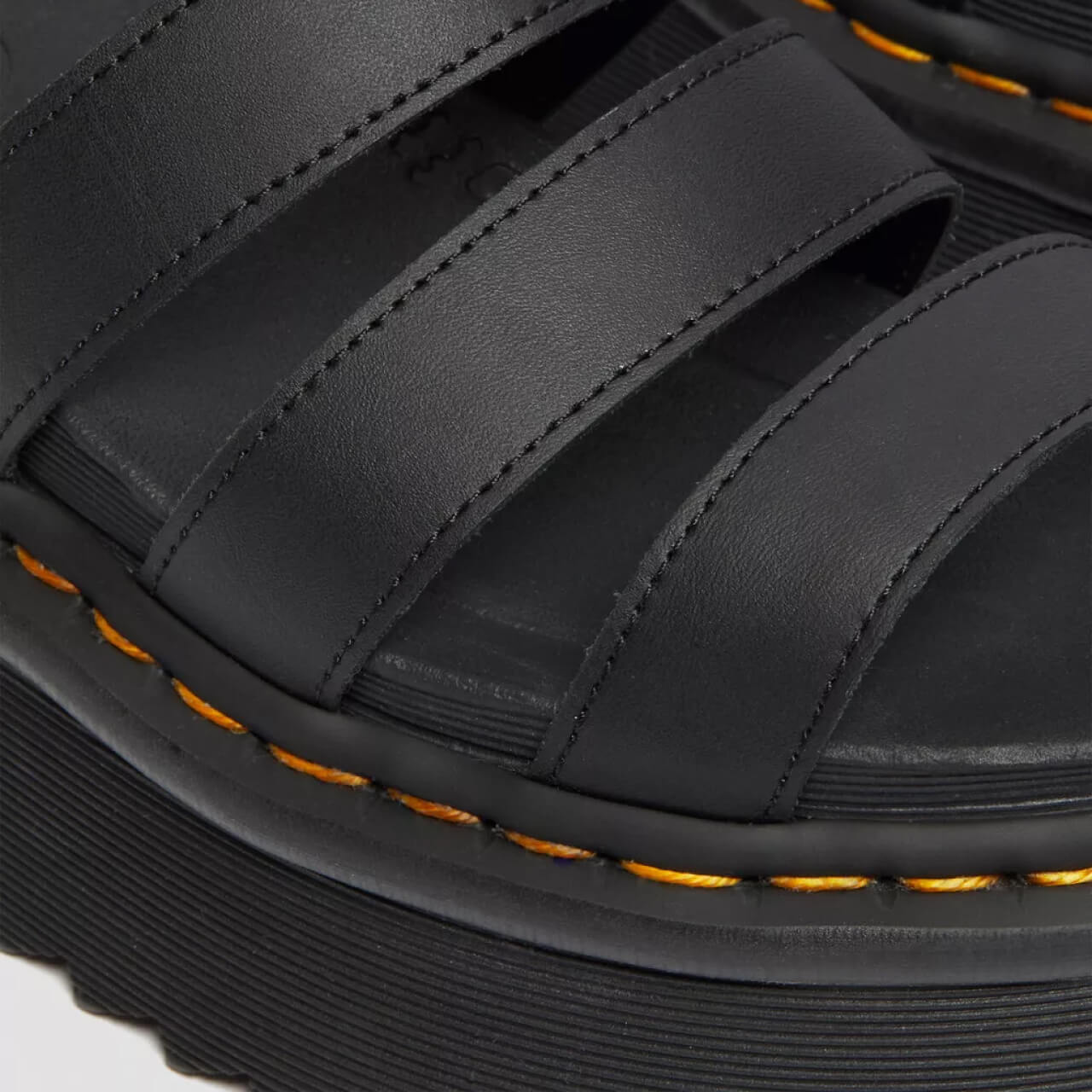 Sandale negre Dr. Martens Blaire Quad de damă