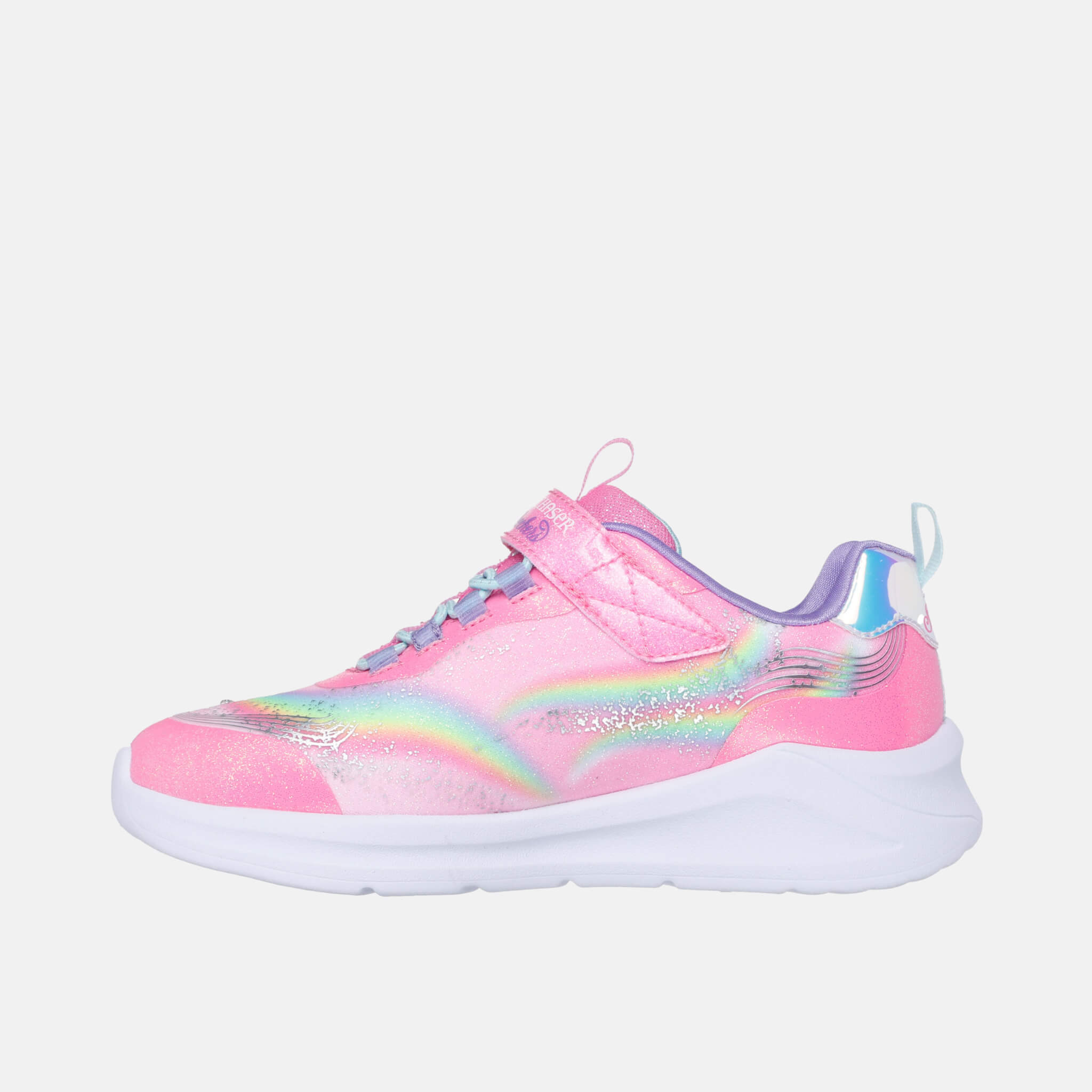 Pantofi sport roz Skechers S-Lights: Unicorn Chaser copii