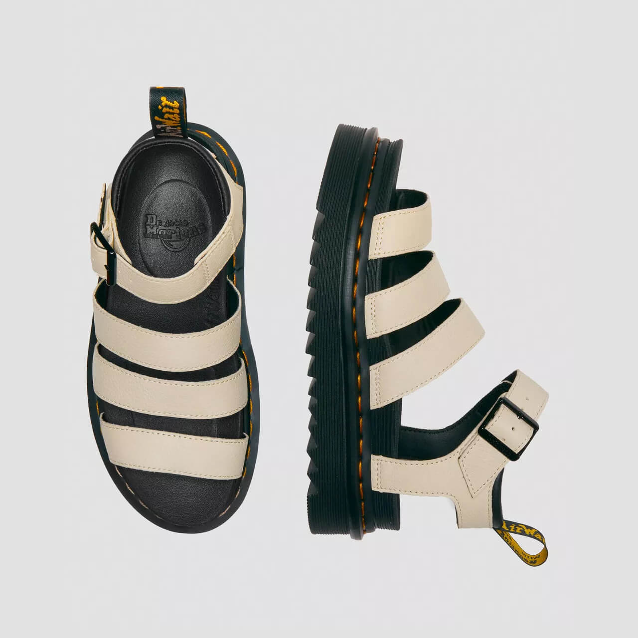 Sandale bej Dr. Martens Blaire de damă