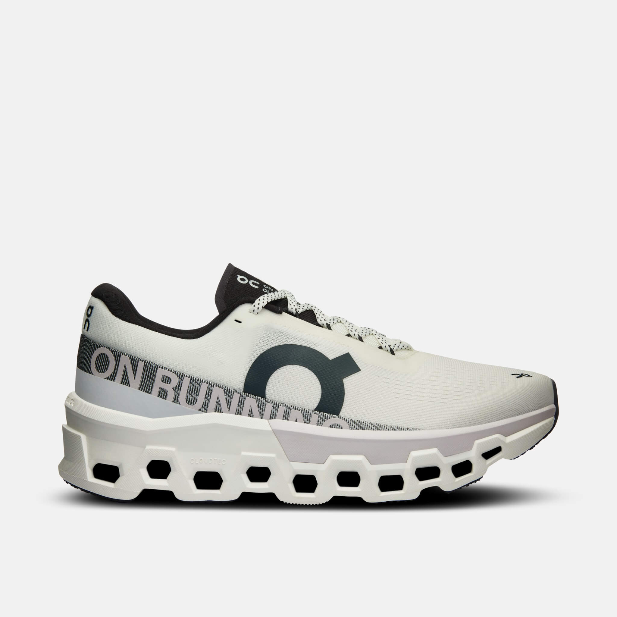 Pantofi de alergare albi On Cloudmonster 2 bărbați