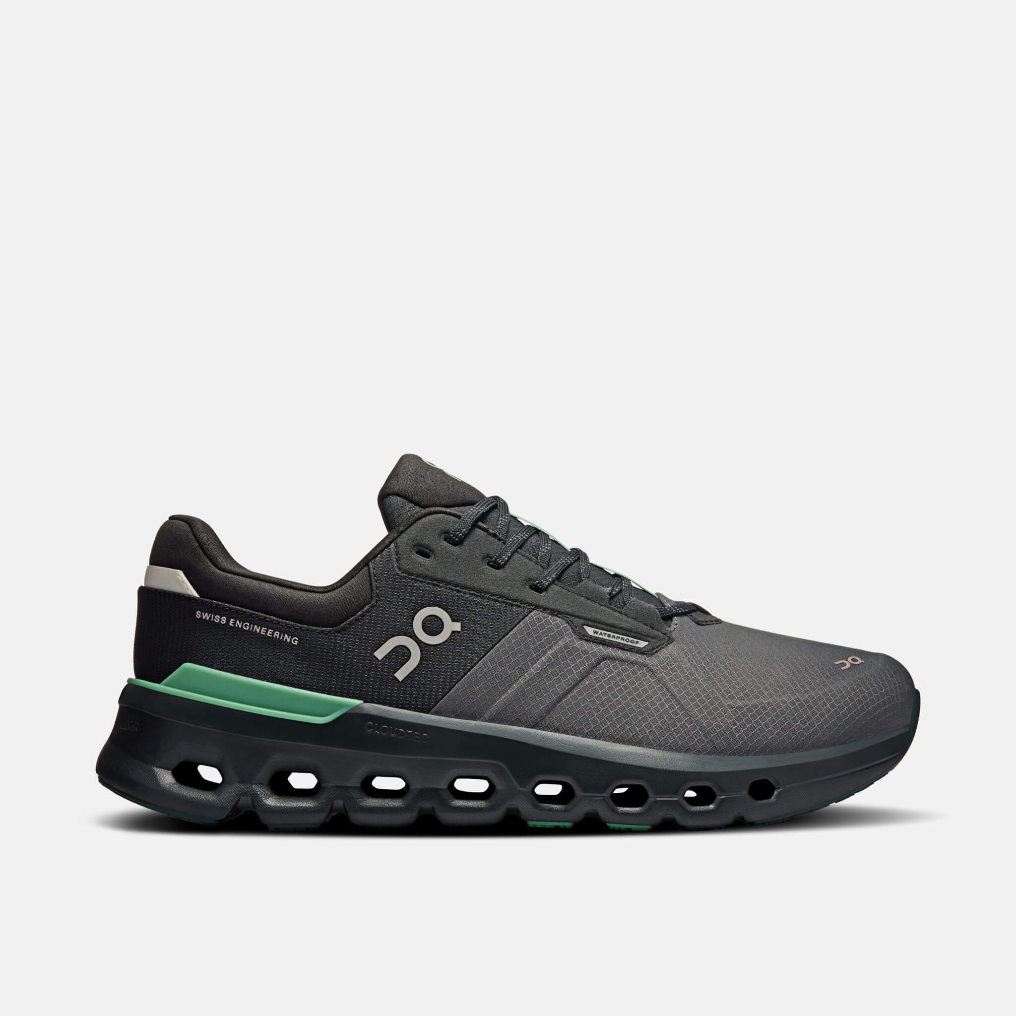 Pantofi de alergare negru-verde On Cloudrunner 2 Waterproof bărbați