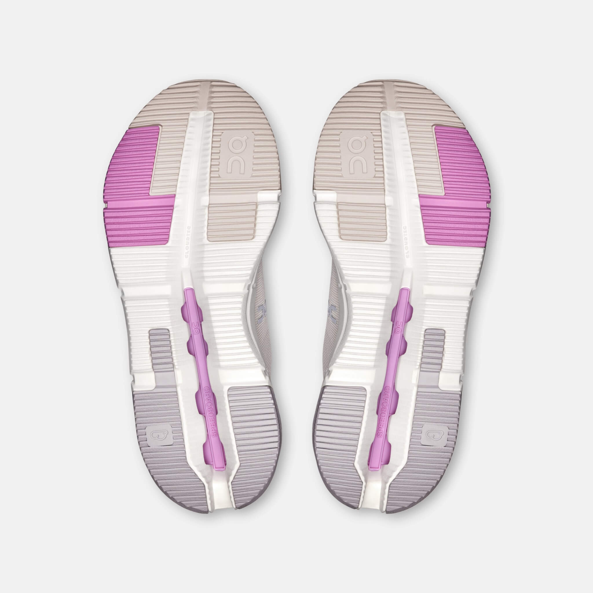 Pantofi sport casual alb-roz On Cloudnova Form 2 de damă