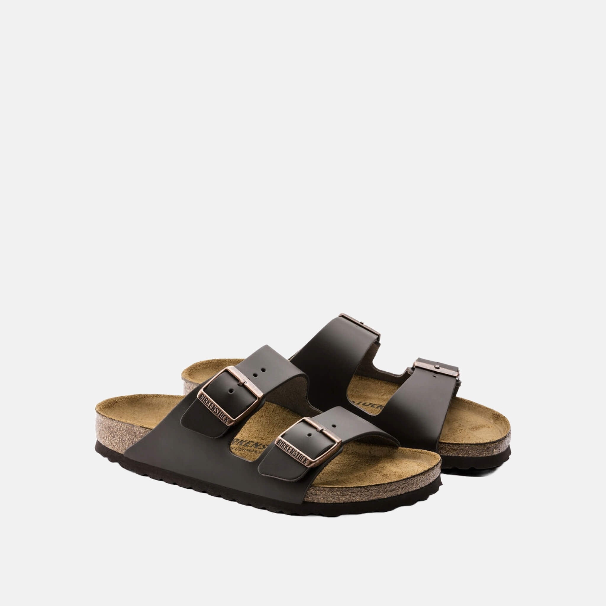 Papuci Birkenstock Arizona Natural Leather maro