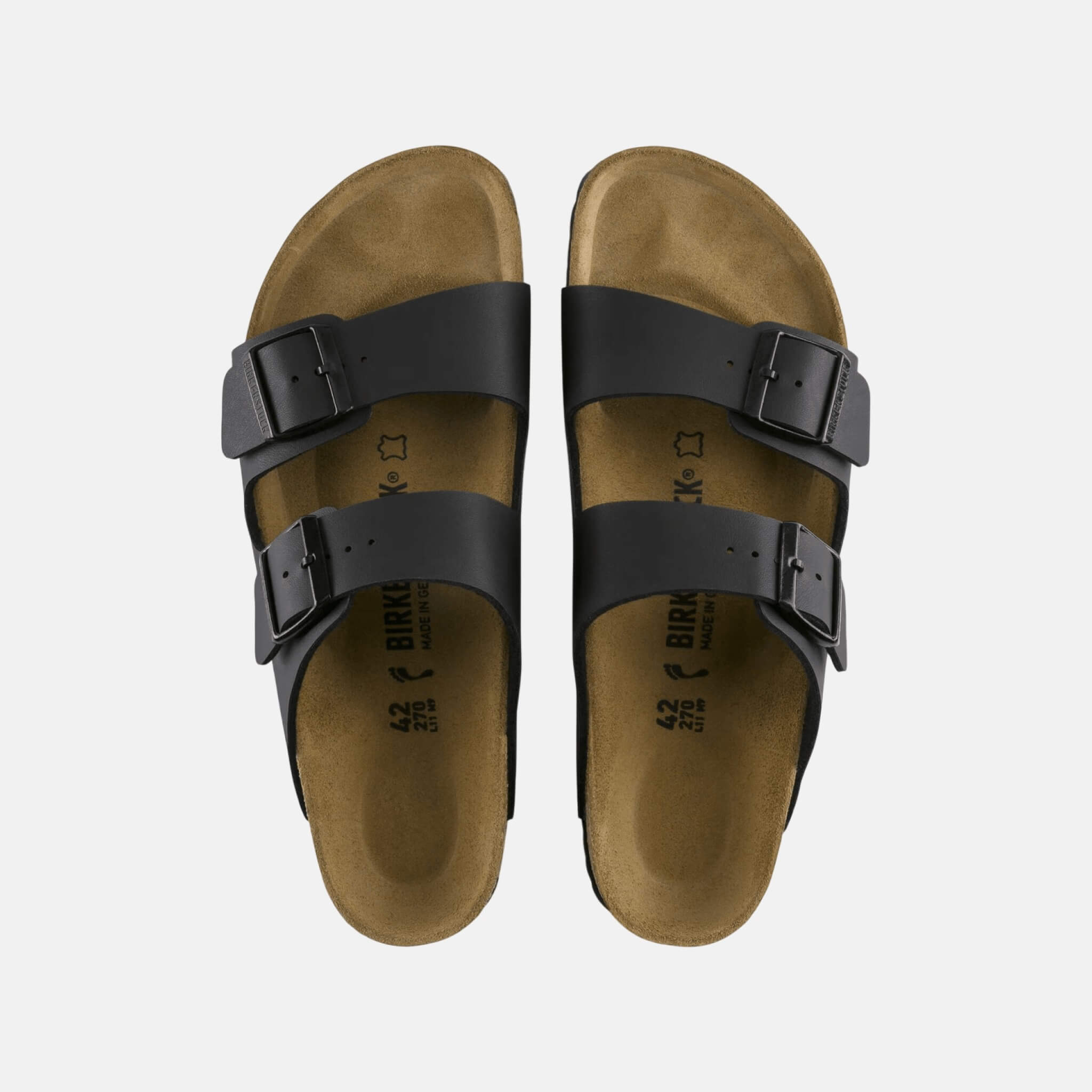Papuci Birkenstock Arizona Leather negru