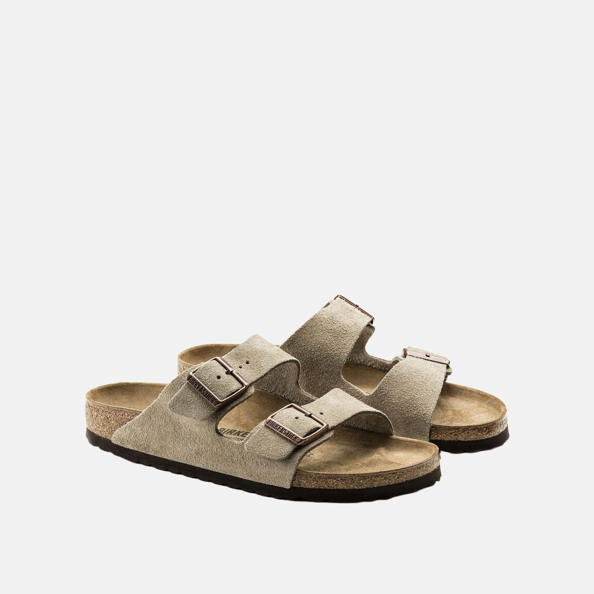 Papuci Regular Birkenstock Arizona Suede Leather maro 1