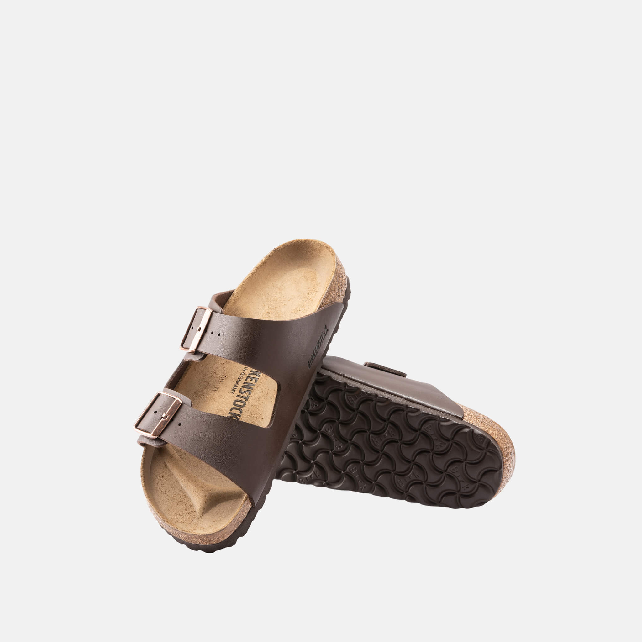 Papuci Birkenstock Arizona Birko-Flor maro închis
