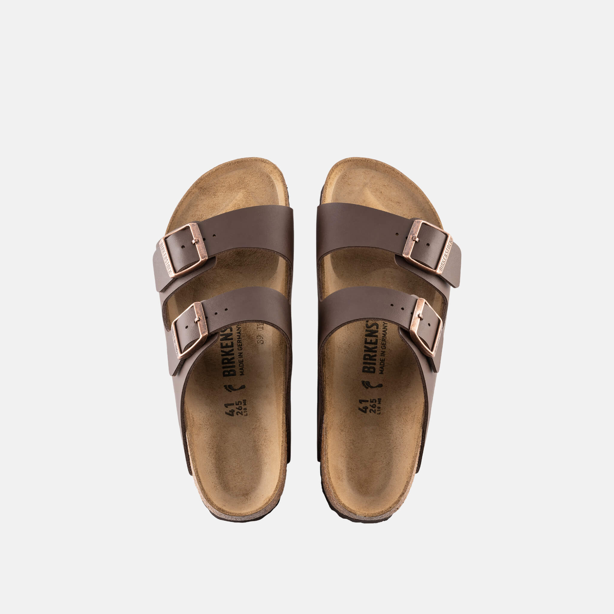 Papuci Birkenstock Arizona Birko-Flor maro închis