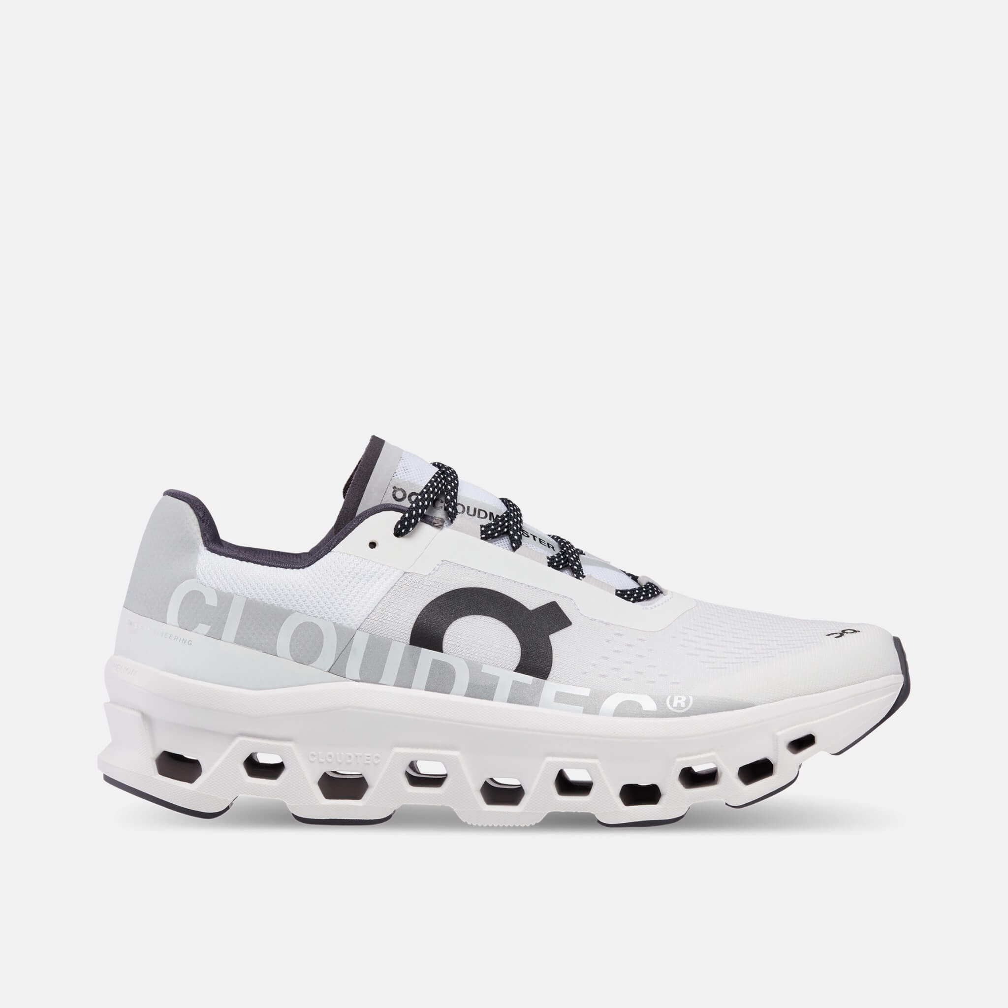Pantofi de alergare albi On Cloudmonster bărbați