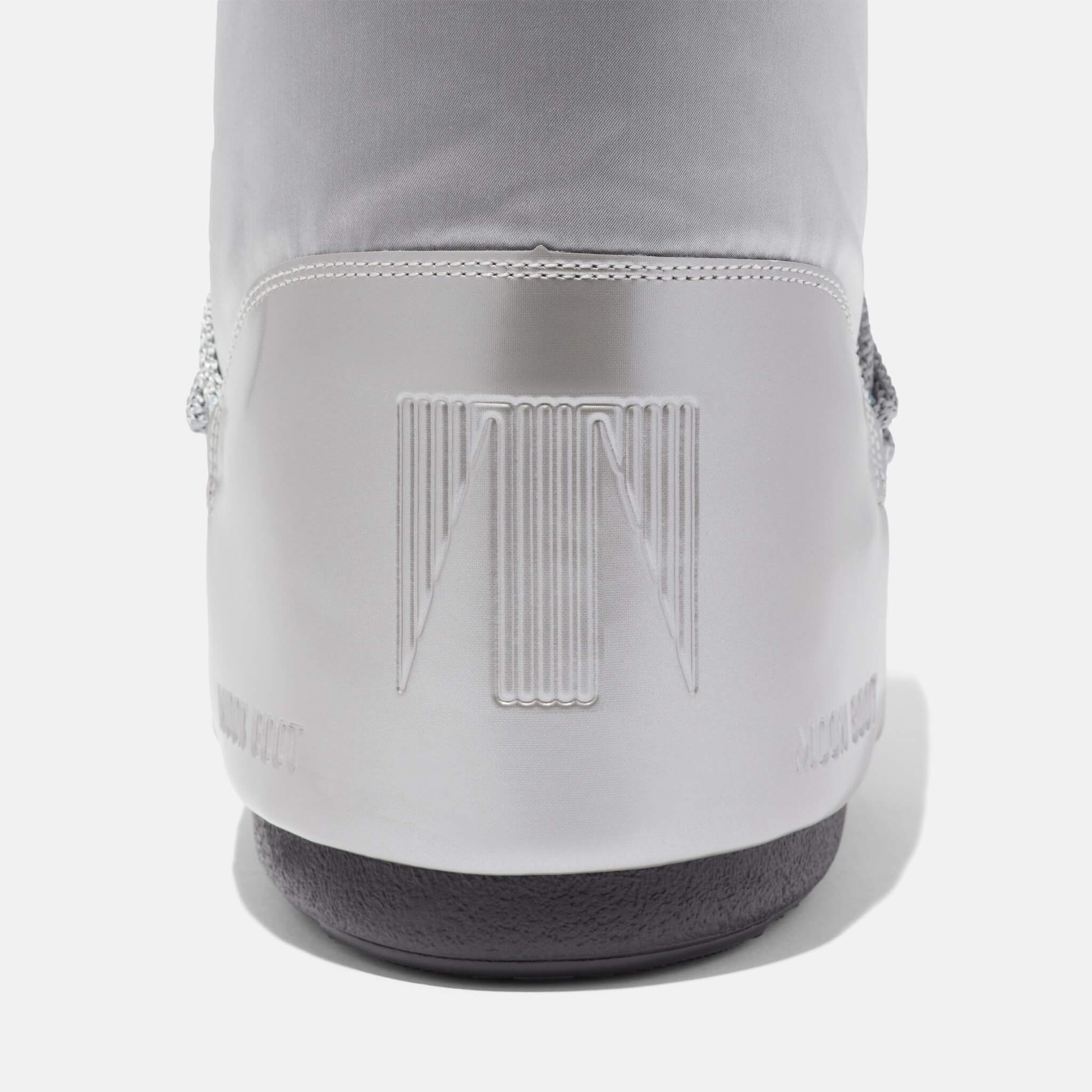 Cizme de iarnă argintii Moon Boot Icon Glance de damă