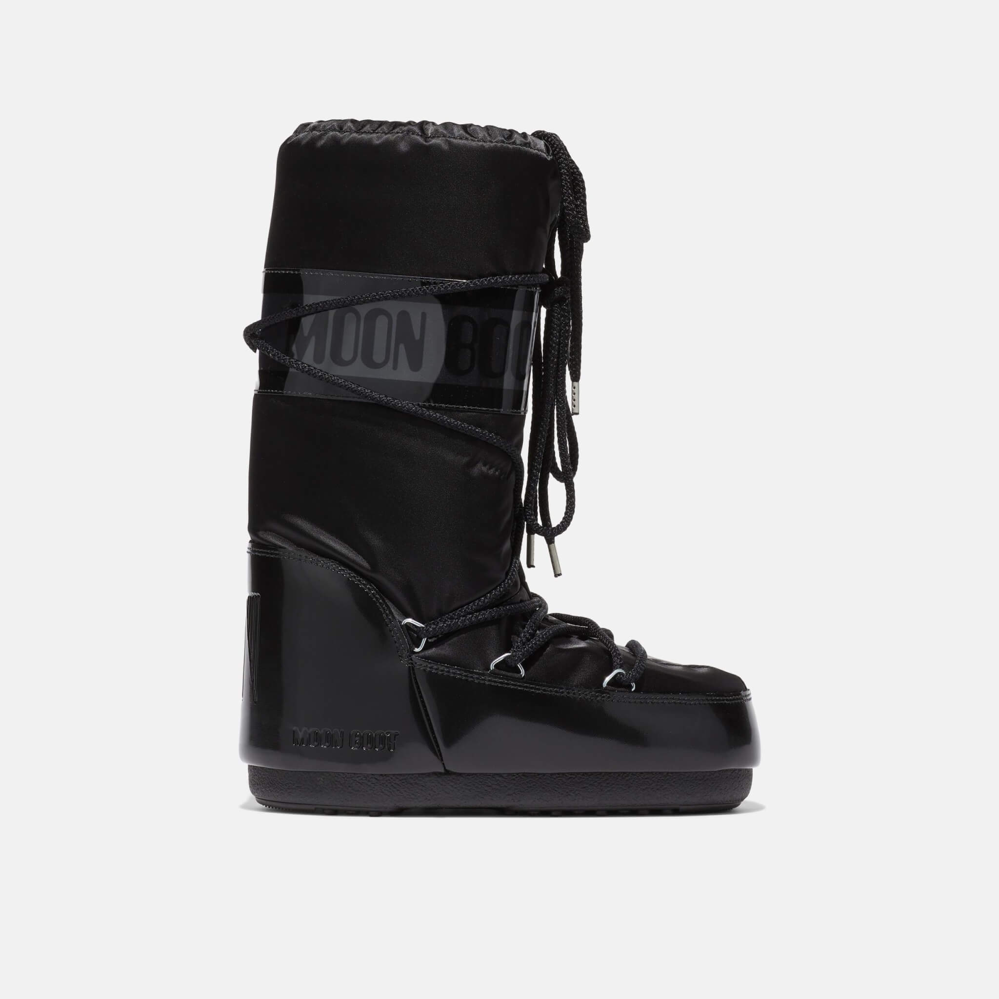 Cizme de iarnă negre Moon Boot Icon Glance de damă