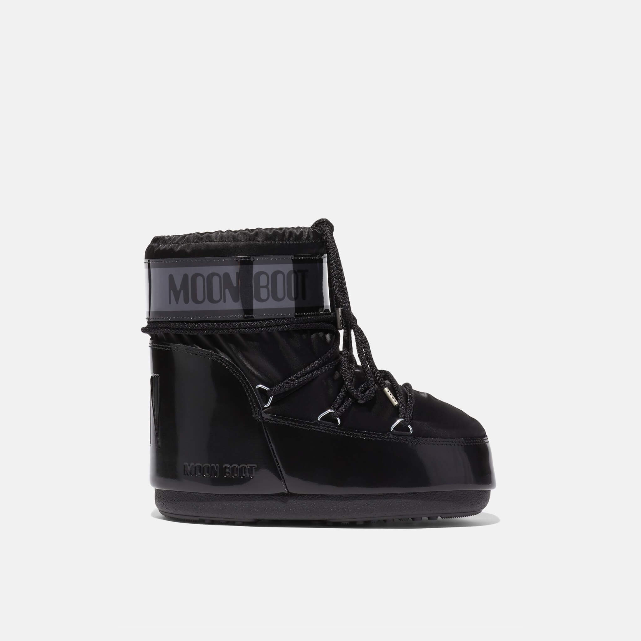 Cizme de iarnă negre Moon Boot Icon Low Glance de damă