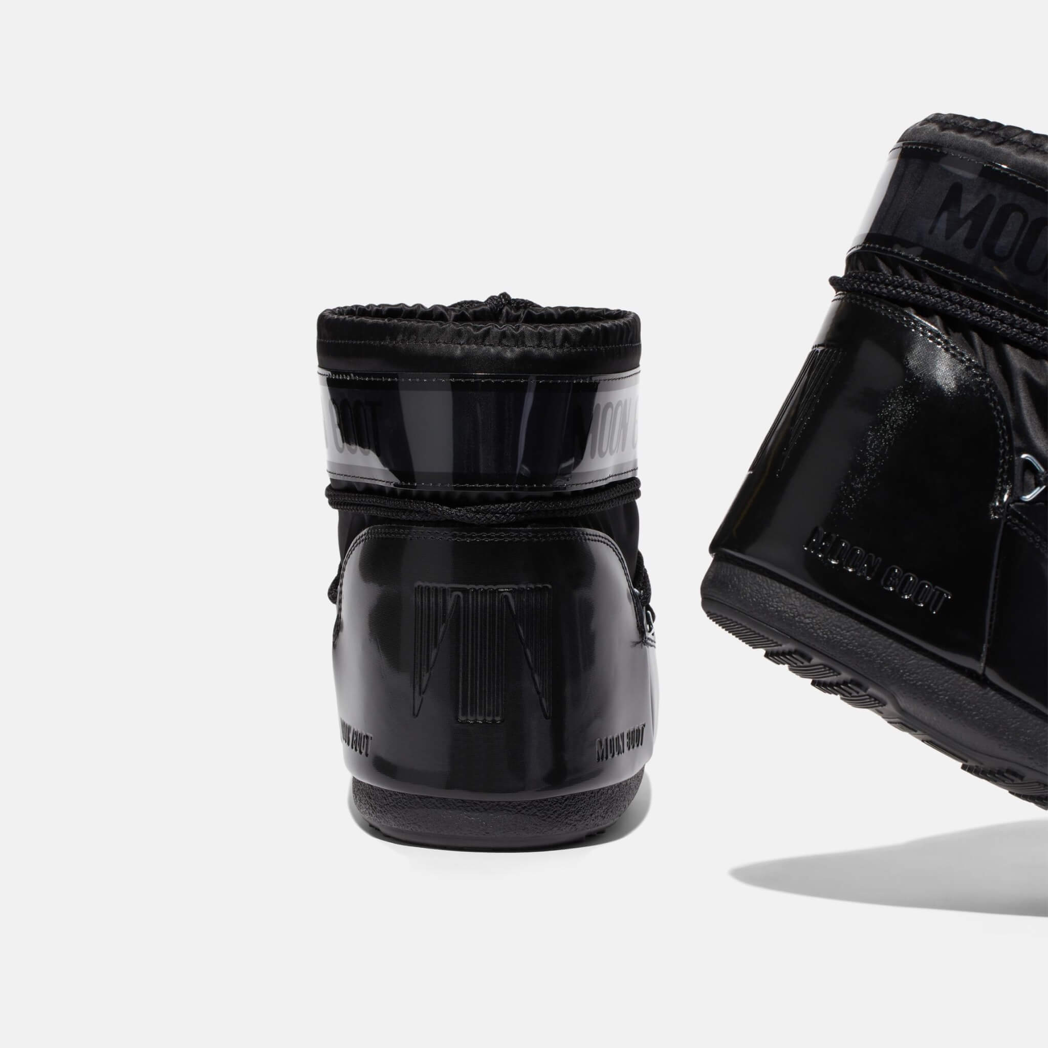 Cizme de iarnă negre Moon Boot Icon Low Glance de damă