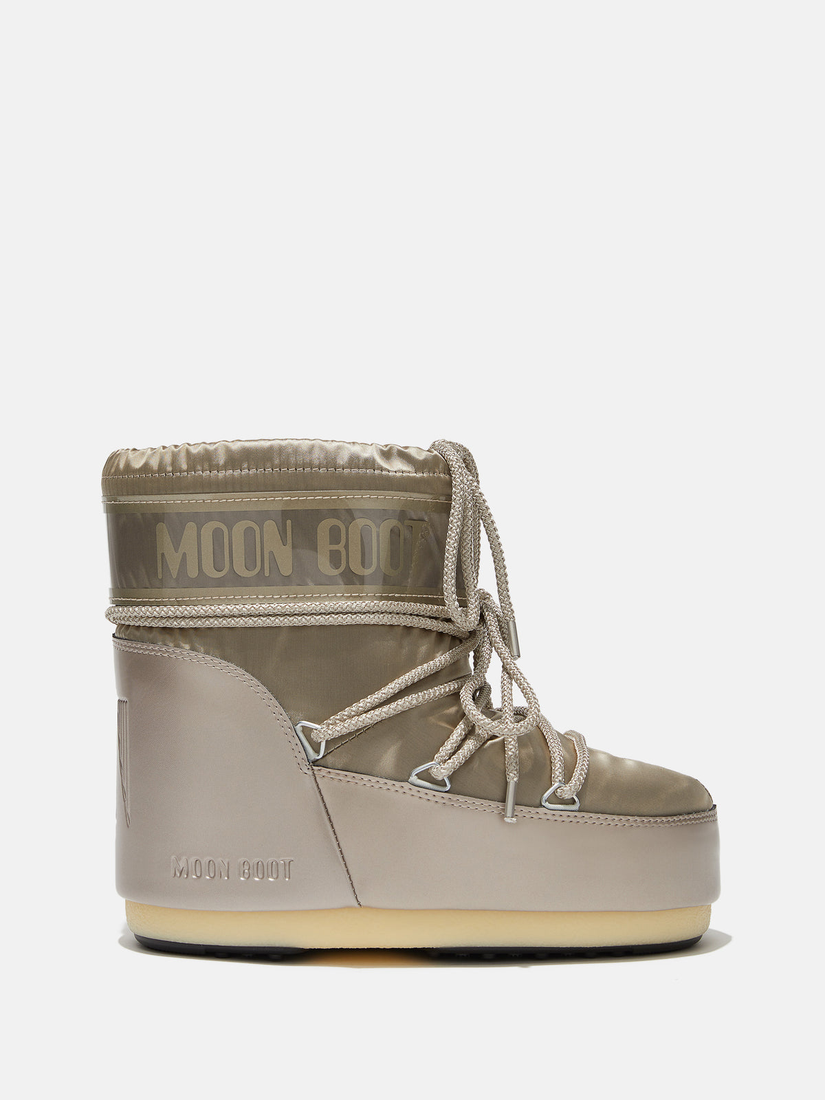 Cizme de iarnă galbene Moon Boot Icon Low Glance unisex