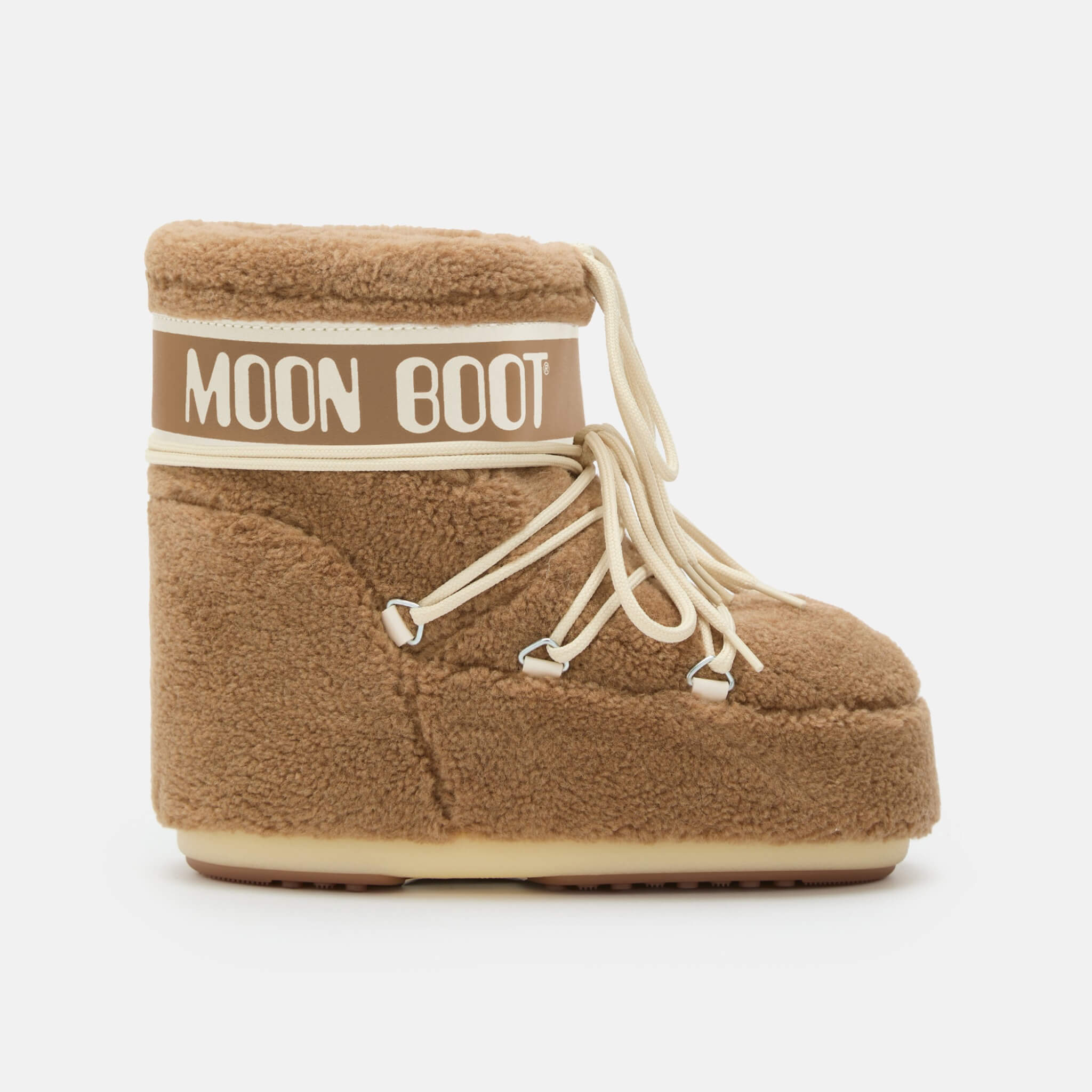 Cizme de iarnă maro Moon Boot Icon Low Fleece de damă