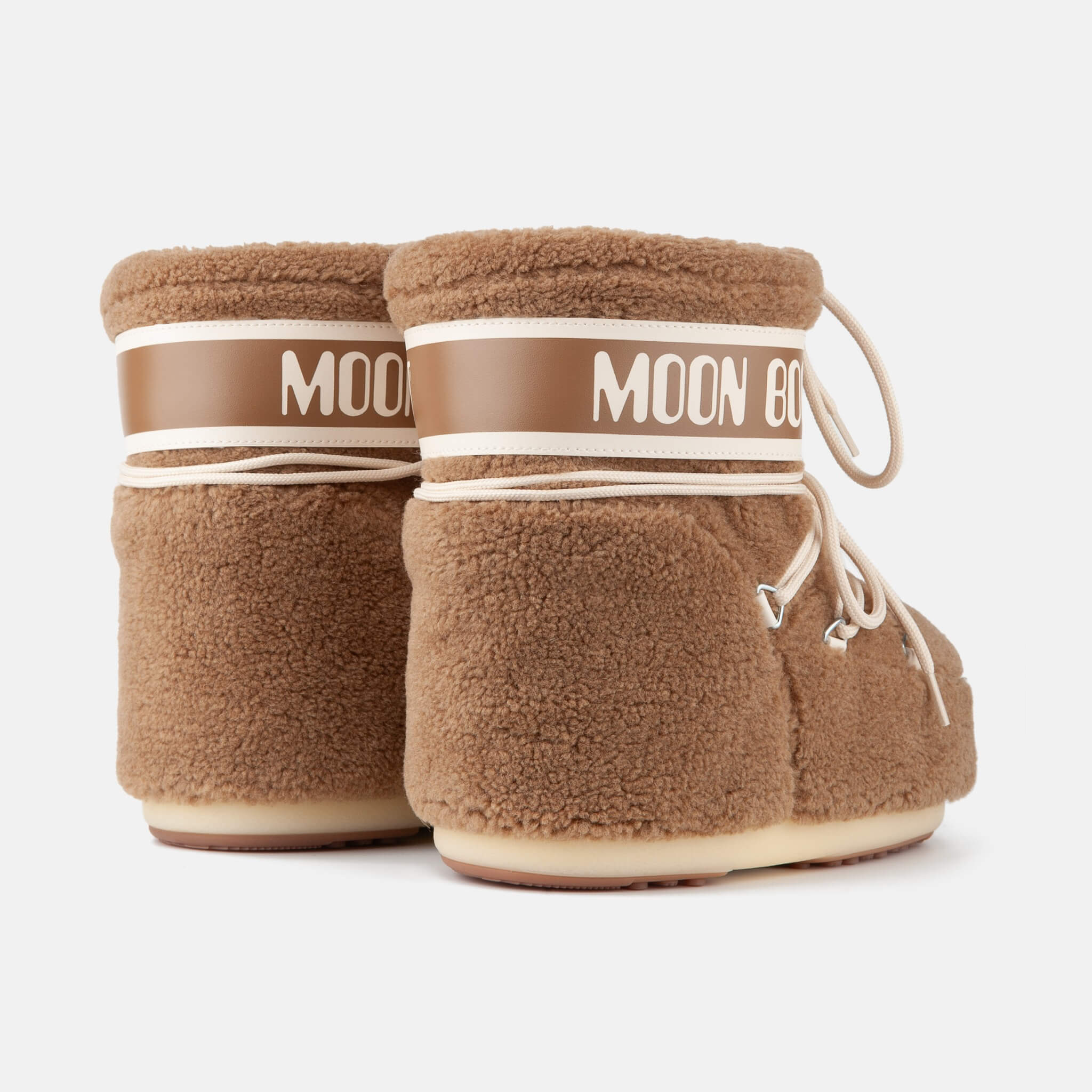 Cizme de iarnă maro Moon Boot Icon Low Fleece de damă