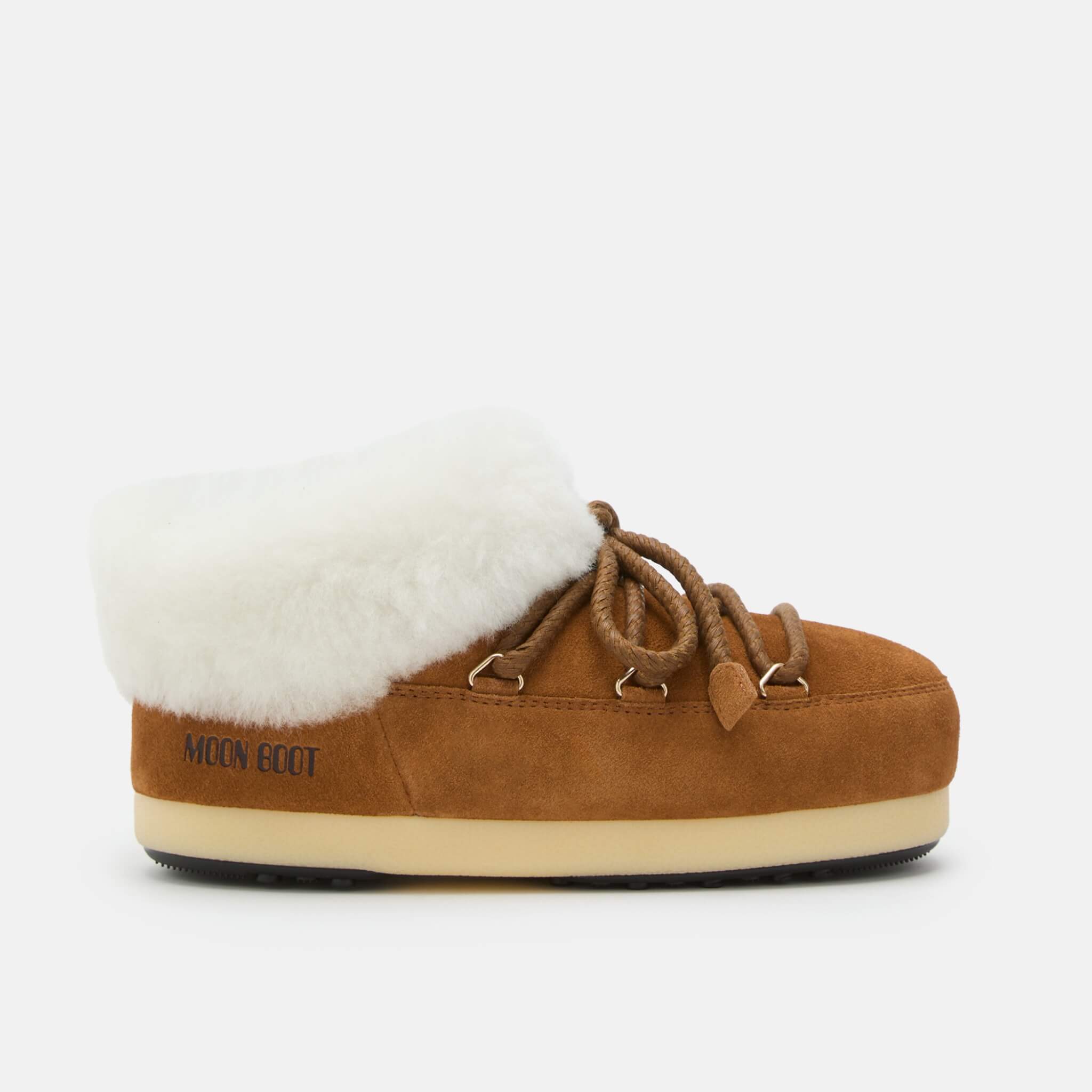 Cizme de iarnă maro Moon Boot Evx Mule Suede de damă