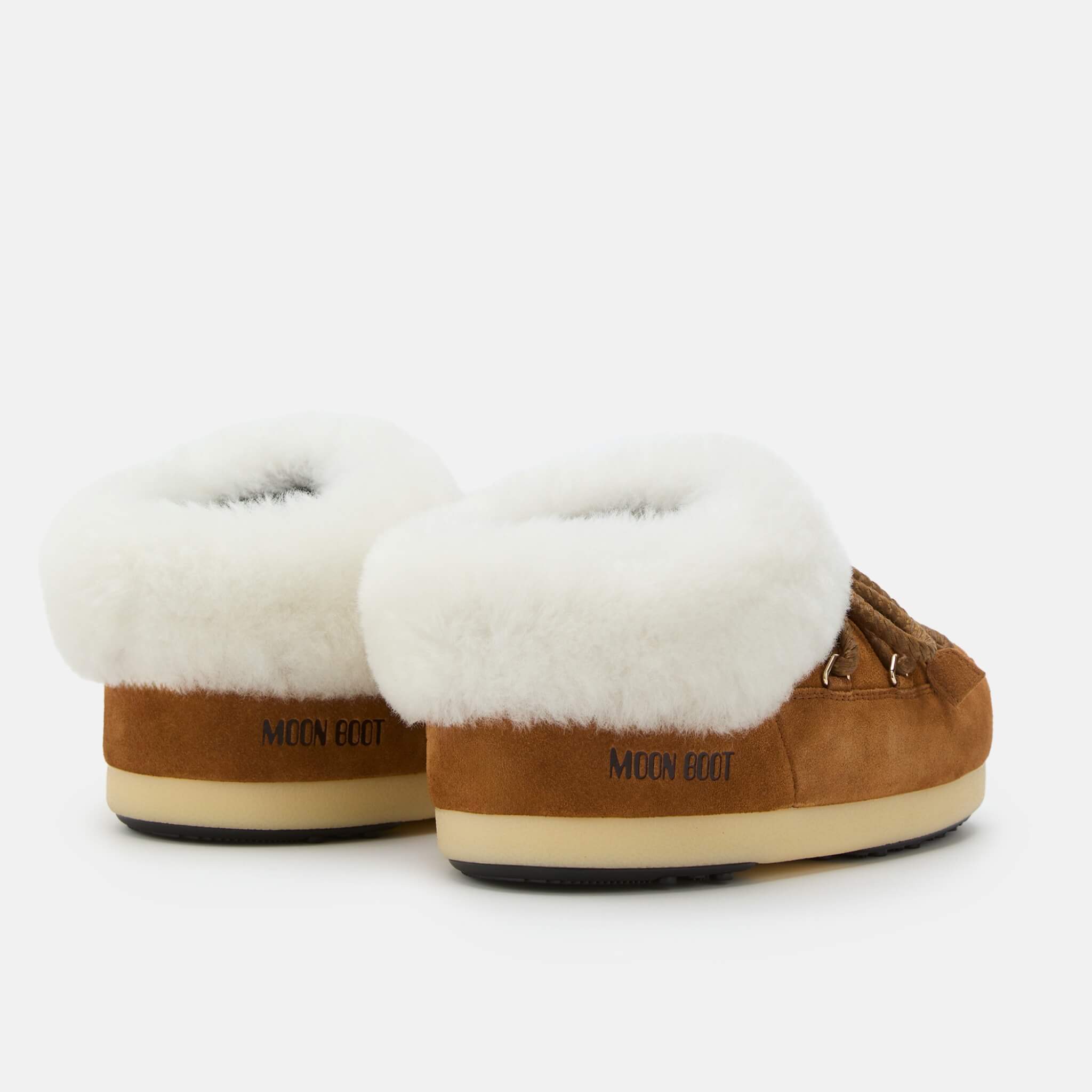 Cizme de iarnă maro Moon Boot Evx Mule Suede de damă