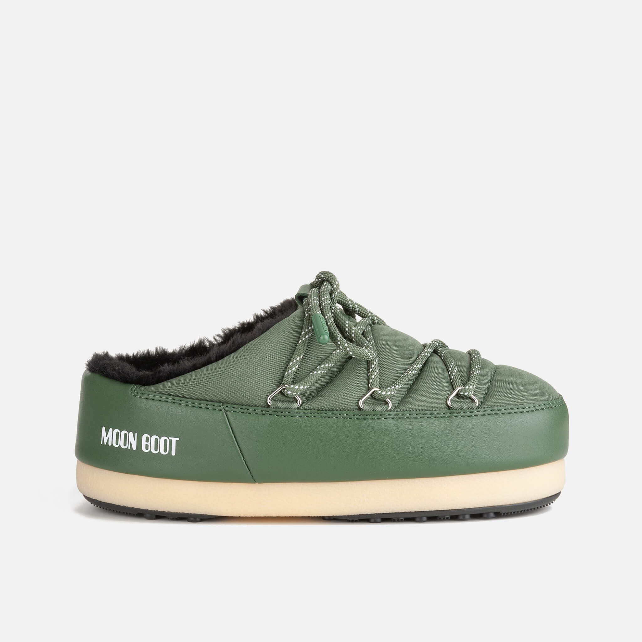 Saboți verzi Moon Boot Evx Mule Nylon de damă