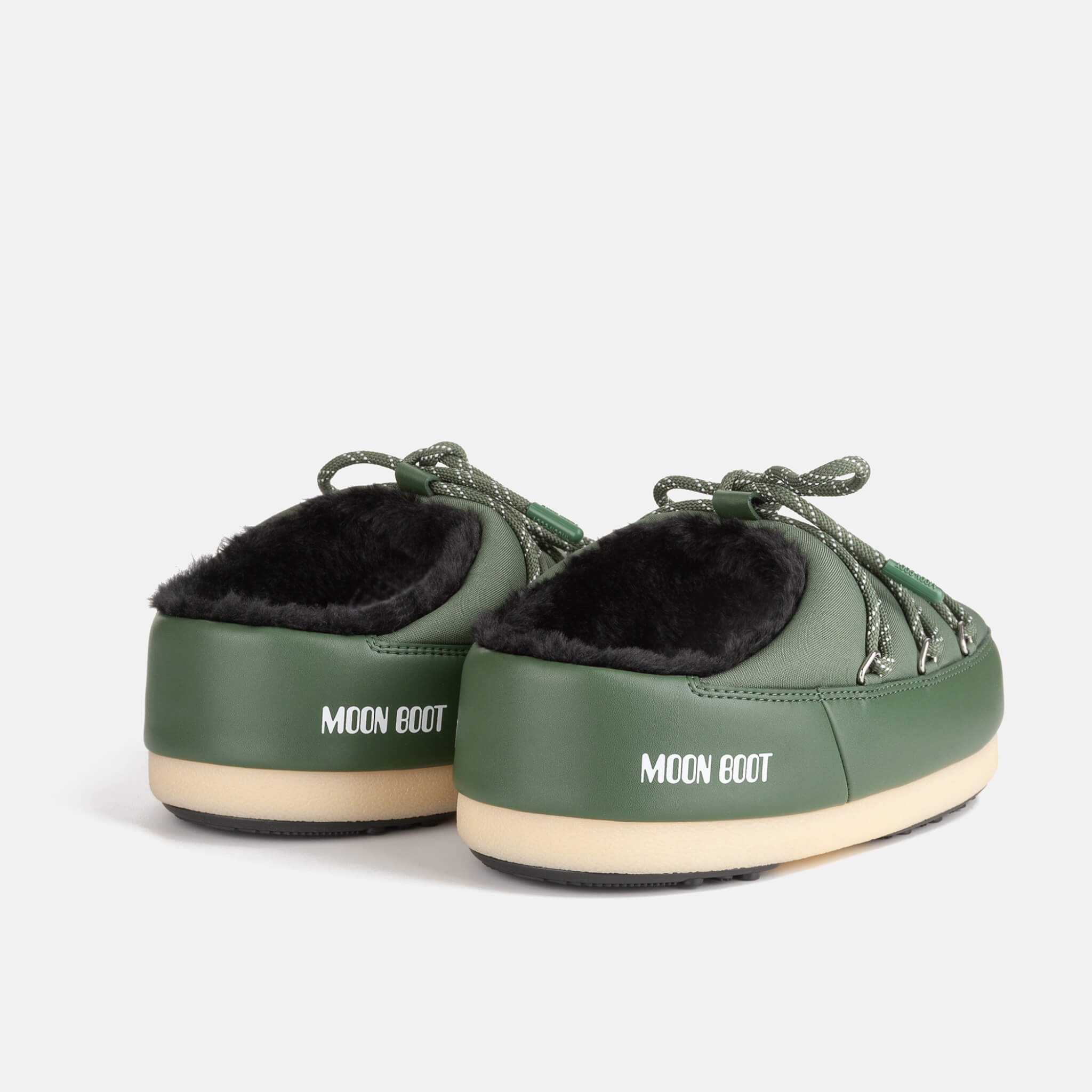 Saboți verzi Moon Boot Evx Mule Nylon de damă