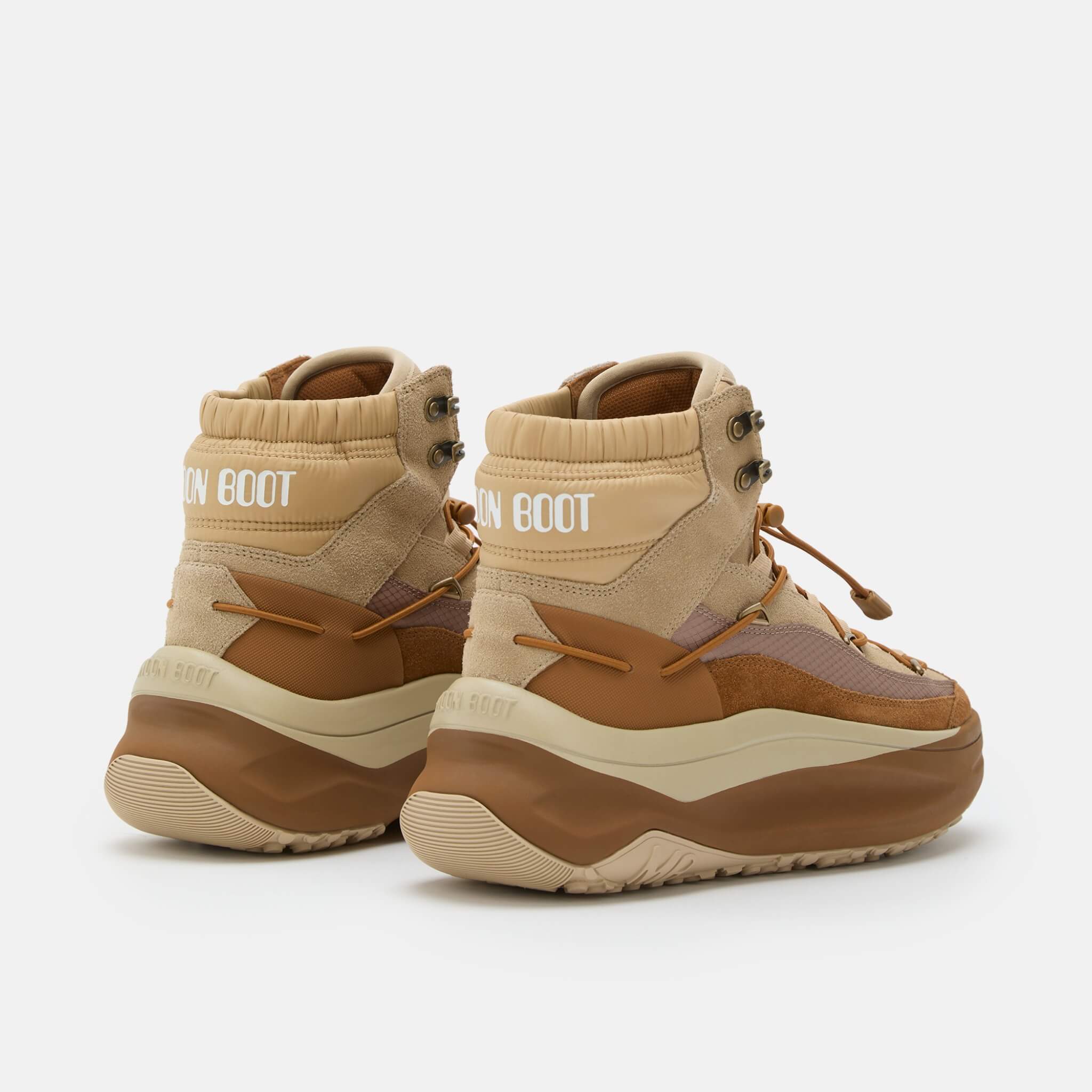 Cizme de iarnă maro Moon Boot Moon247 Xlace Mid bărbați