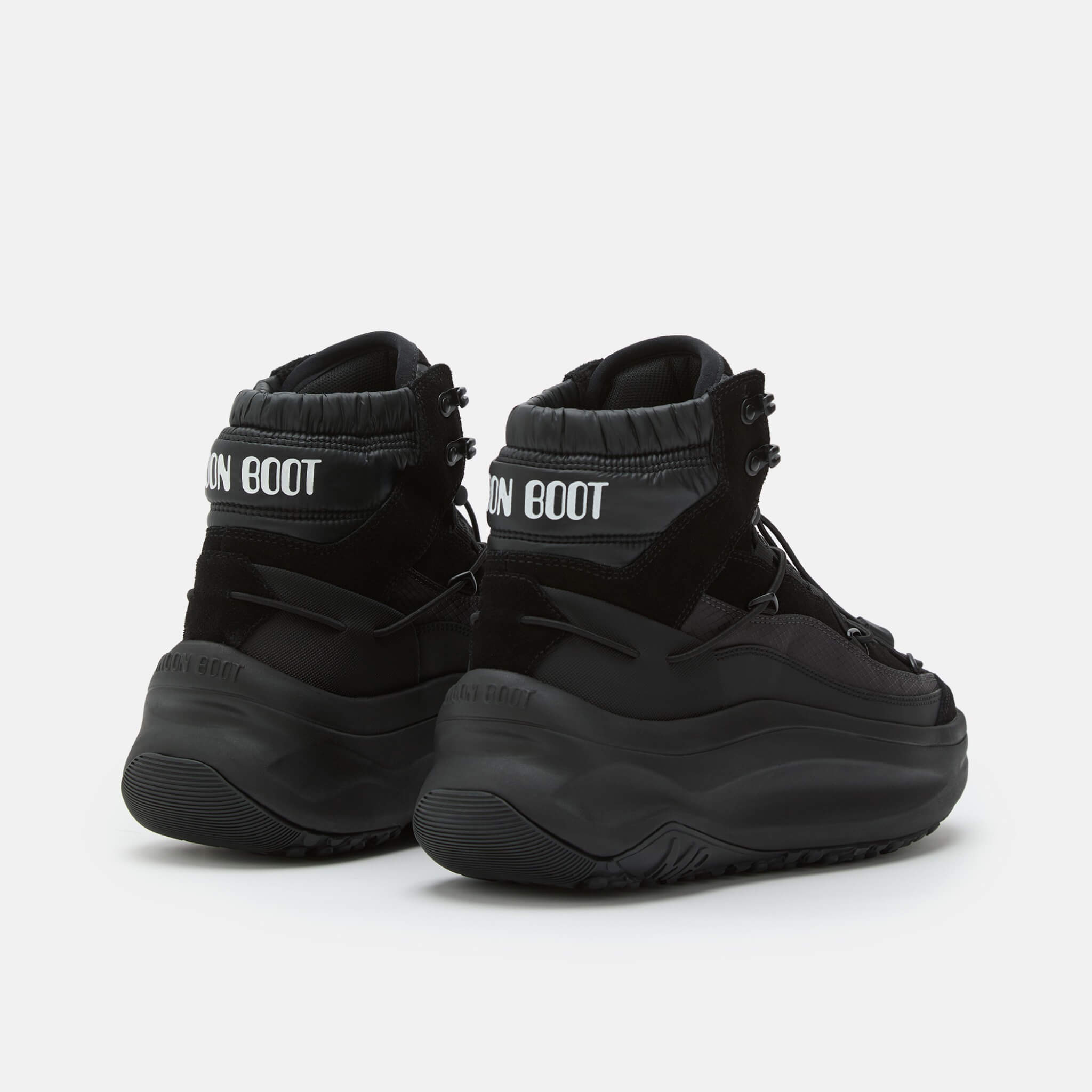 Cizme de iarnă negre Moon Boot Moon247 Xlace Mid bărbați