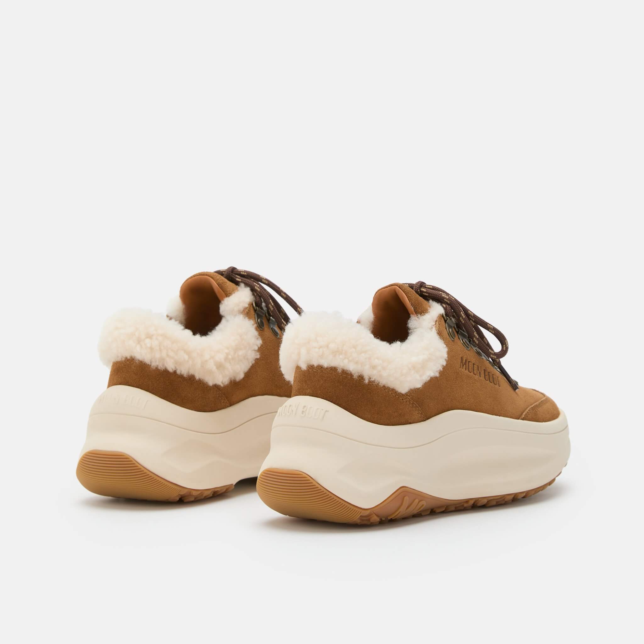 Pantofi sport maro Moon Boot Moon247 City Shearling de damă