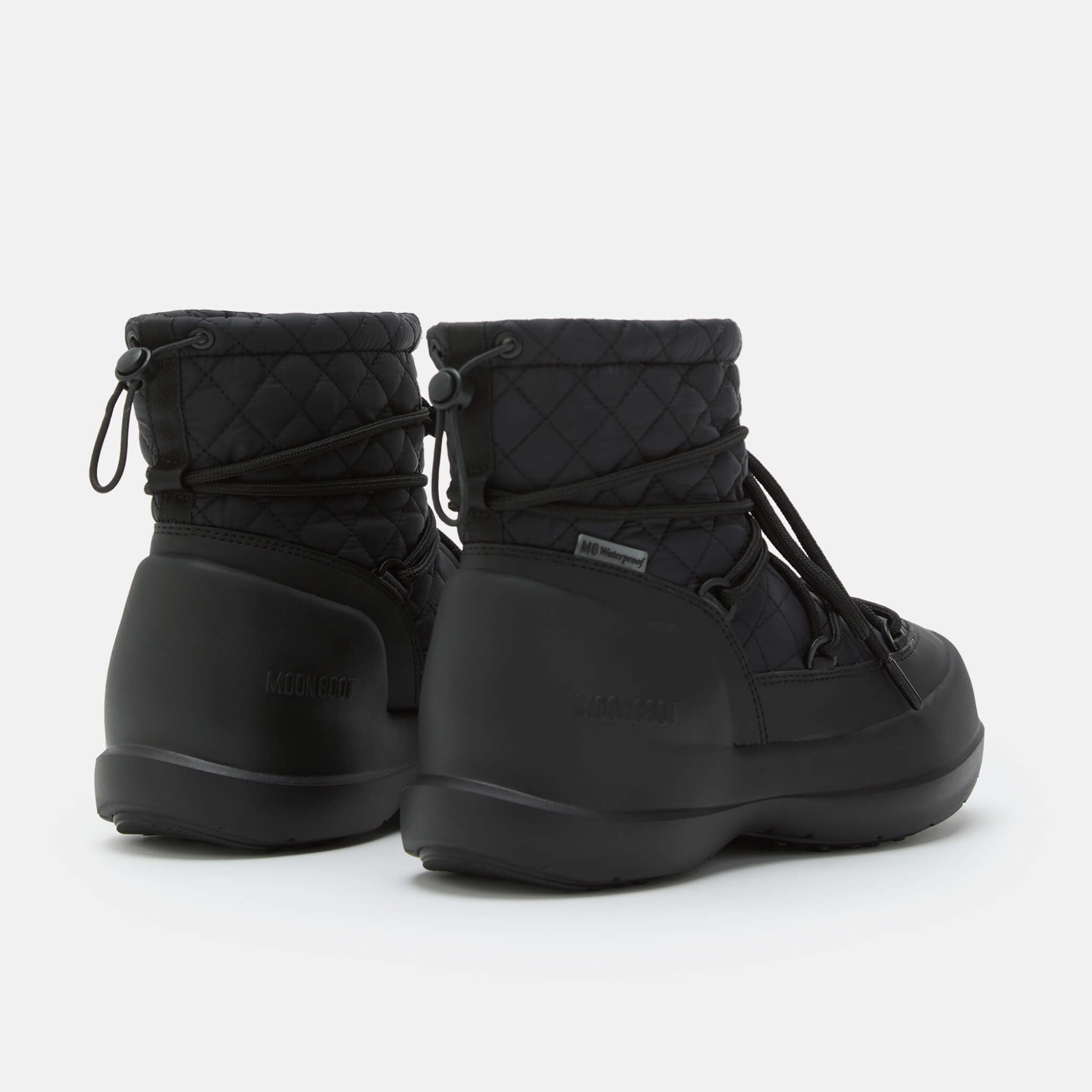 Cizme de iarnă negre Moon Boot Mezzaluna Quilted Mid WP de damă