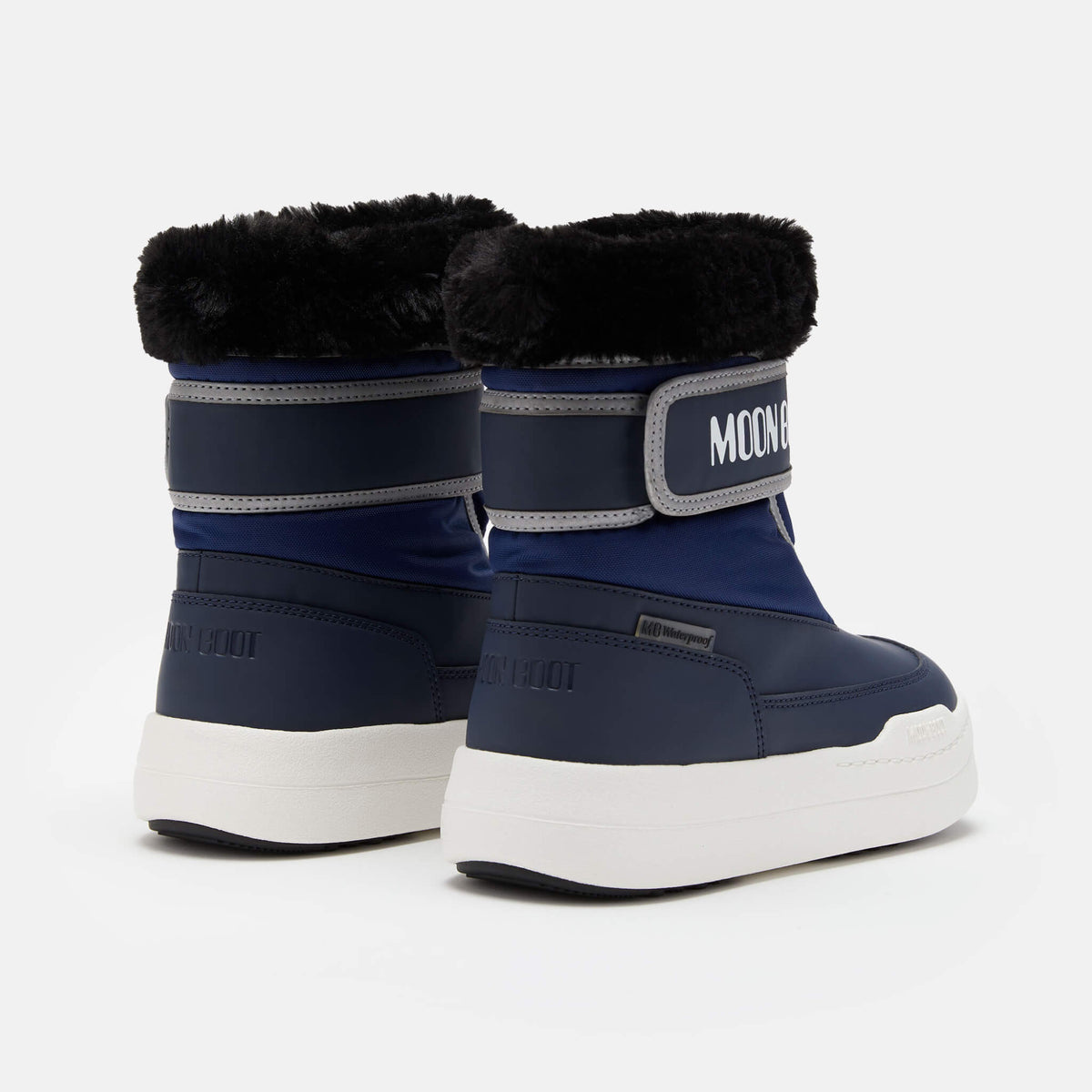 Cizme de iarnă albastre Moon Boot JR Park Strap copii