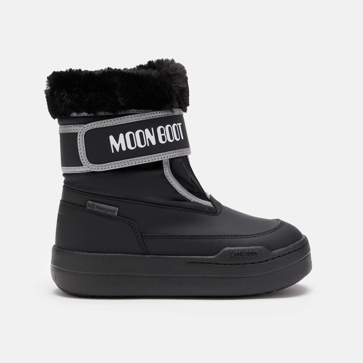 Cizme de iarnă negre Moon Boot JR Park Strap copii