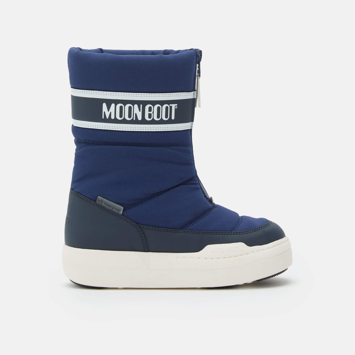 Cizme de iarnă albastre Moon Boot JR Park Zip High copii