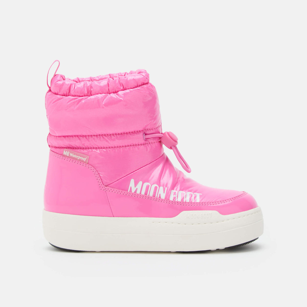 Cizme de iarnă roz Moon Boot JR Park Tube Mid Glitter WP copii