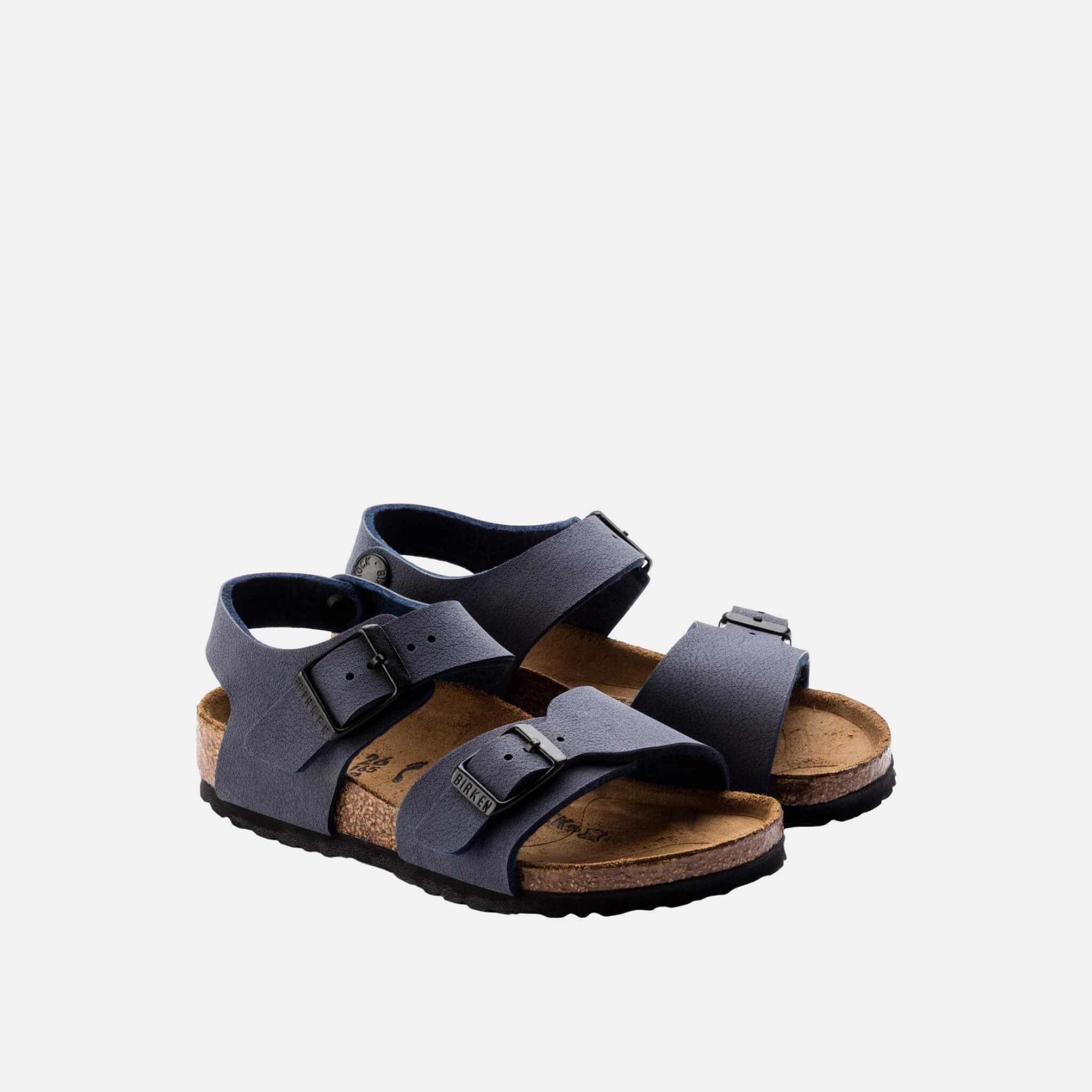 Sandale pentru copii Birkenstock New York Birko-Flor Nubuck albastru
