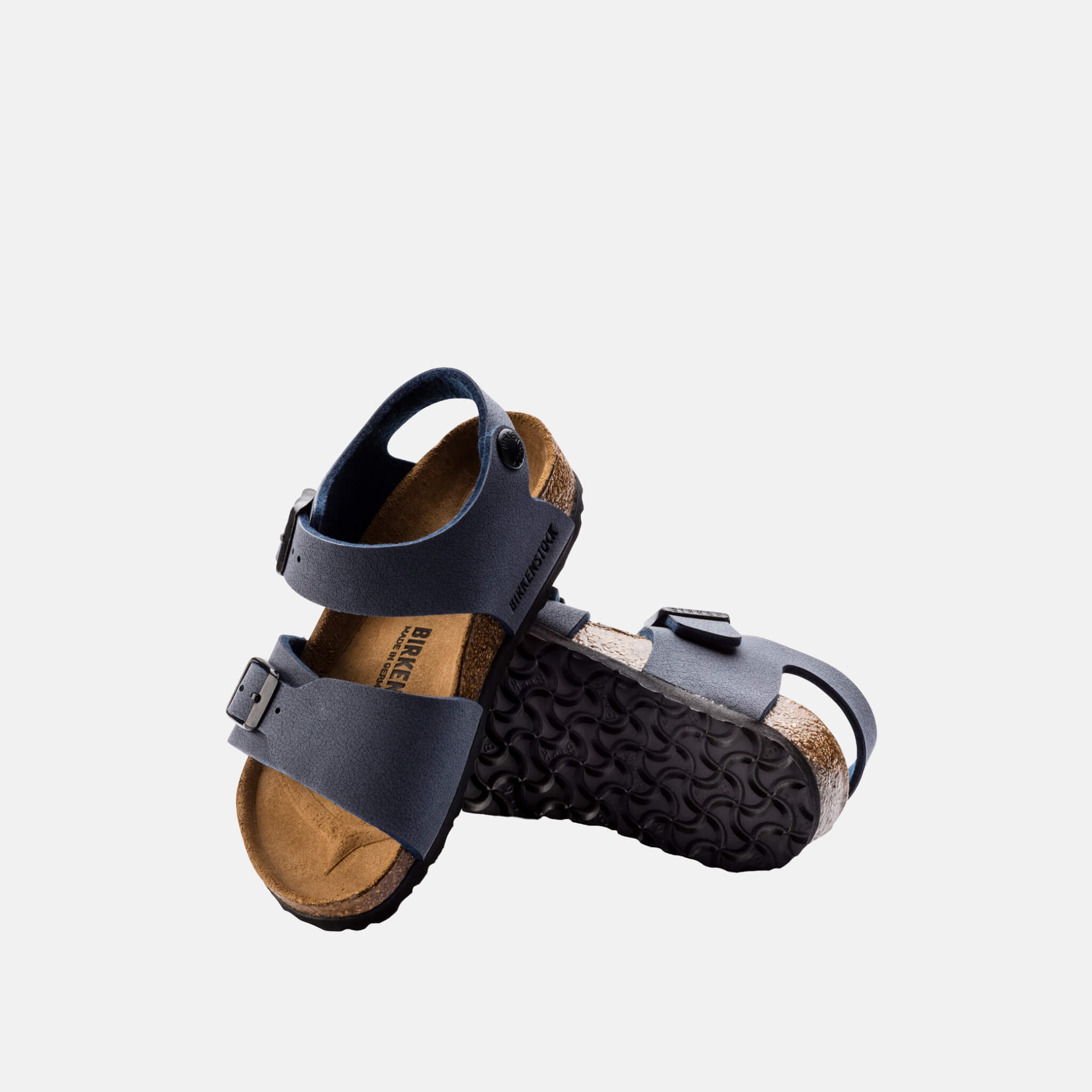 Sandale pentru copii Birkenstock New York Birko-Flor Nubuck albastru