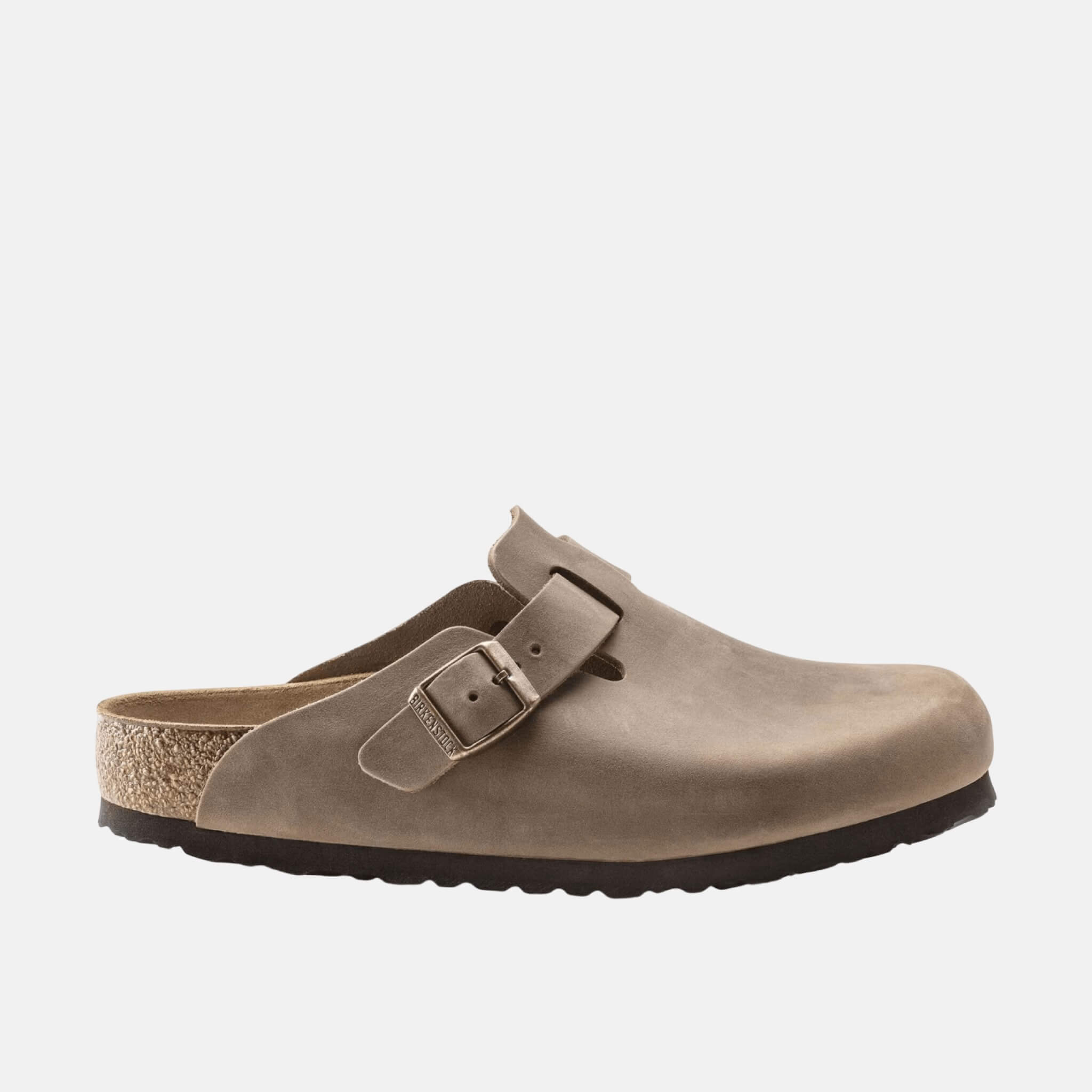 Papuci Regular Boston Natural Leather Oiled maro