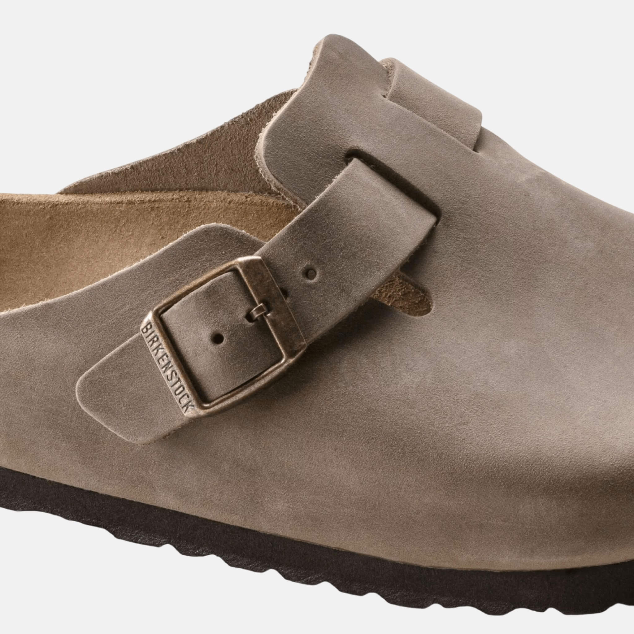 Papuci Regular Boston Natural Leather Oiled maro
