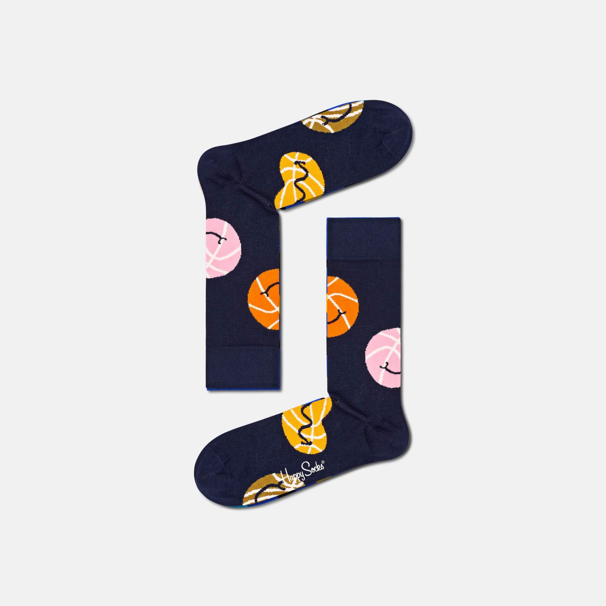 Șosete albastre Happy Socks cu mingi, model Balls