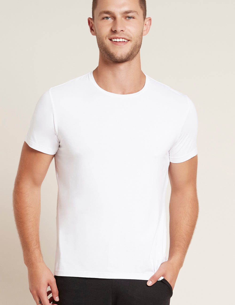 Tricou alb Boody Crew Neck T-shirt bărbați