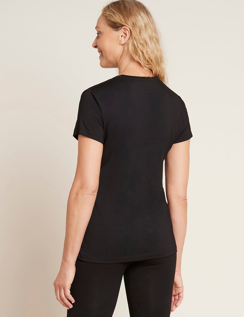 Tricou negru Boody Crew Neck T-Shirt de damă