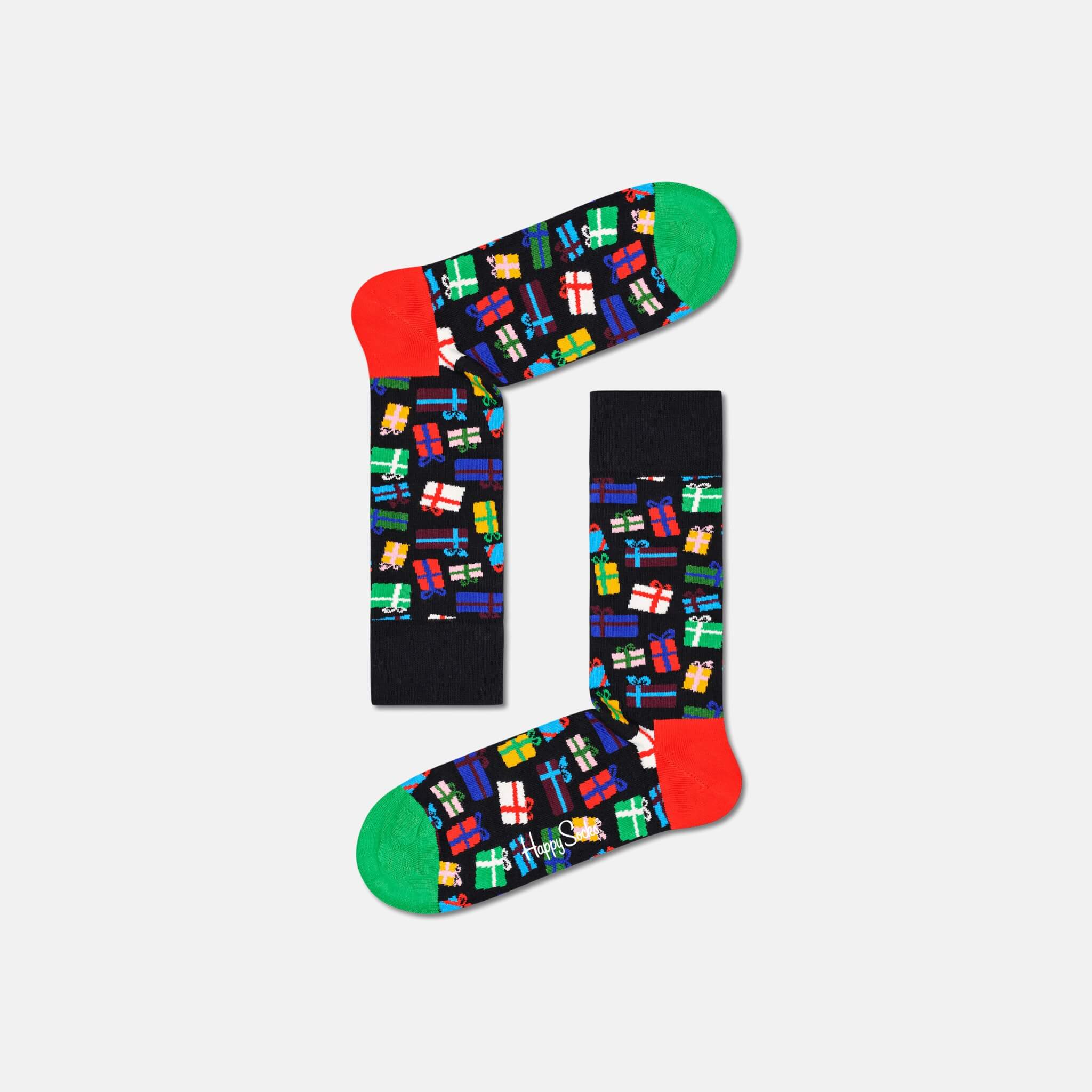 Șosete negre Happy Socks cu cadouri, model Gift Bonanza