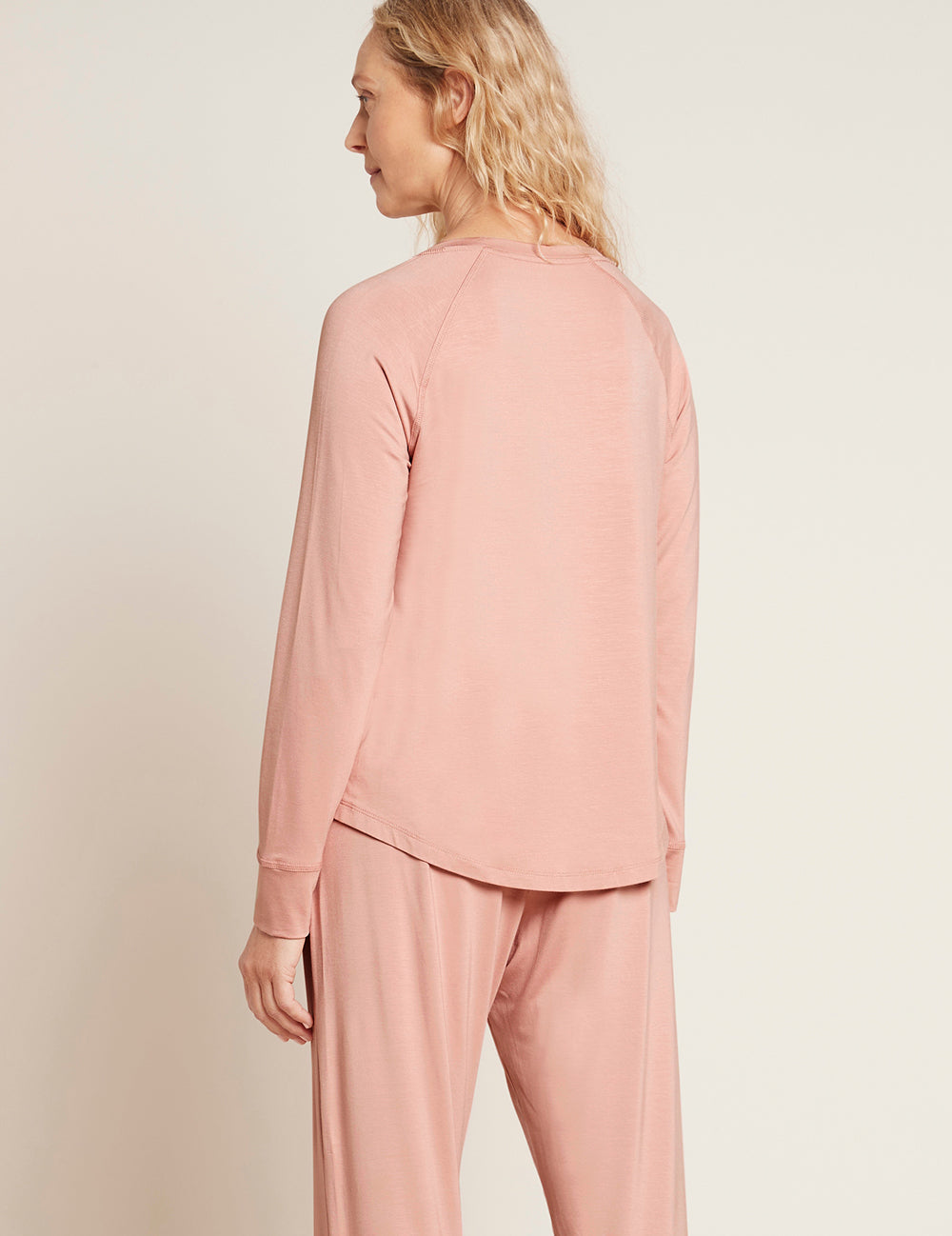 Tricou roz Boody Goodnight Raglan Sleep Top de damă