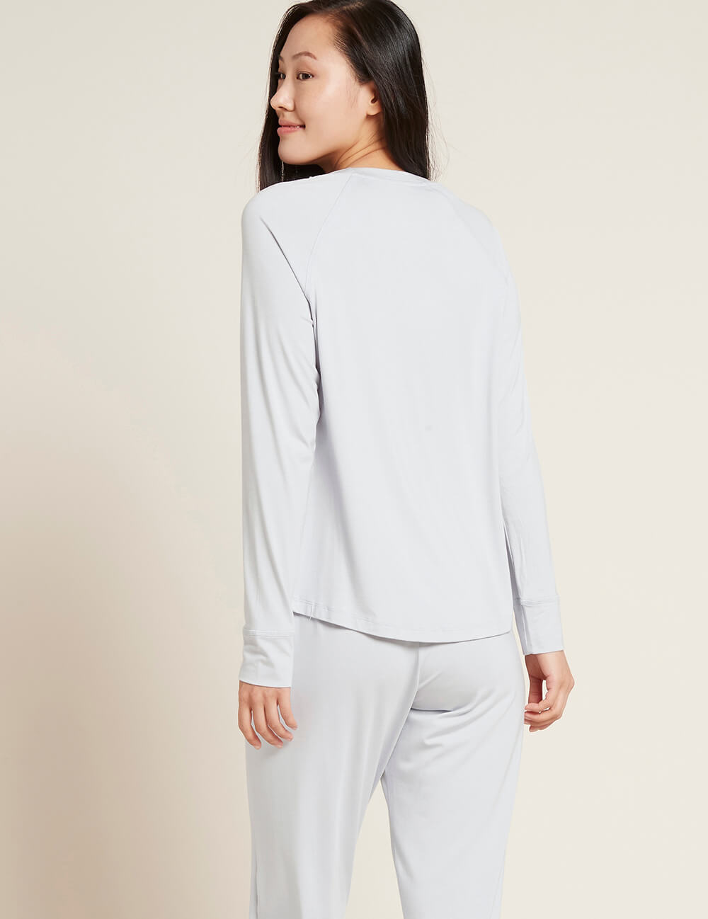 Tricou gri deschis Boody Goodnight Raglan Sleep Top de damă