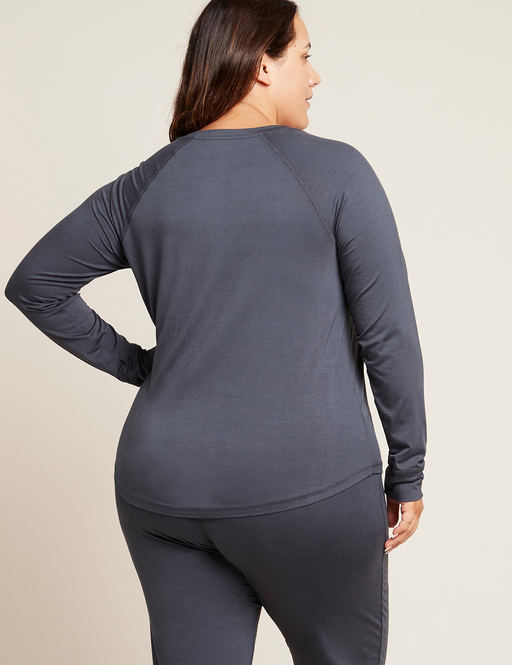 Tricou gri Boody Goodnight Raglan Sleep Top de damă
