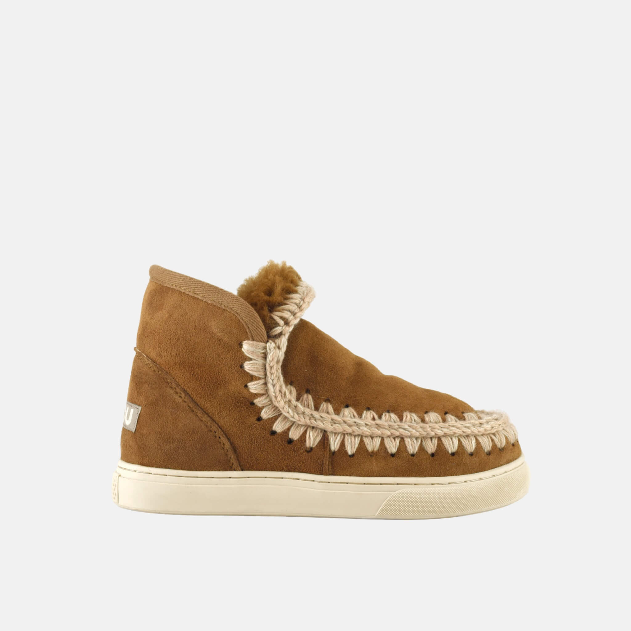 Ghete din lână maro Mou Eskimo Sneaker de damă