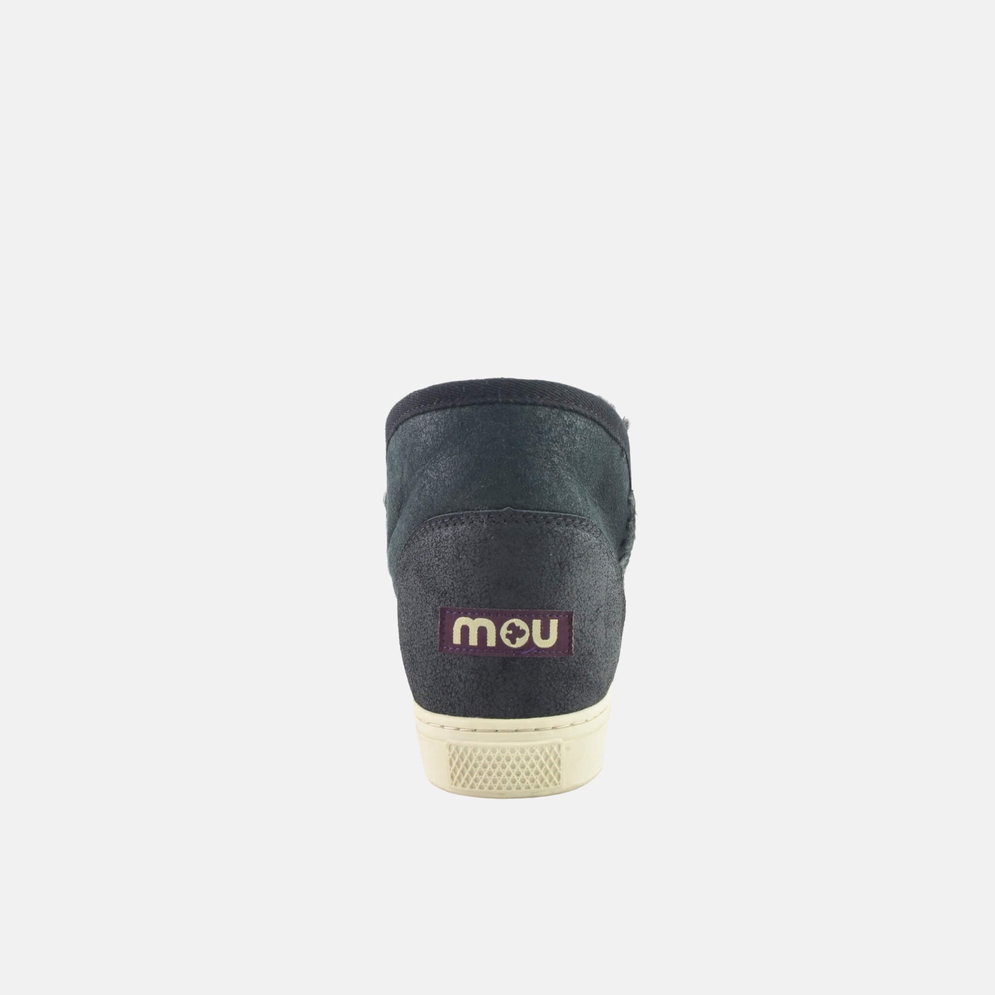 Ghete din lână gri închis Mou Eskimo Sneaker de damă