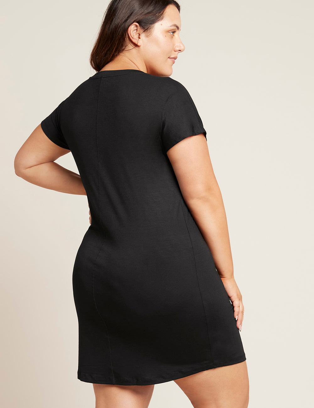 Cămașă de noapte neagră Boody Goodnight Nightdress de damă