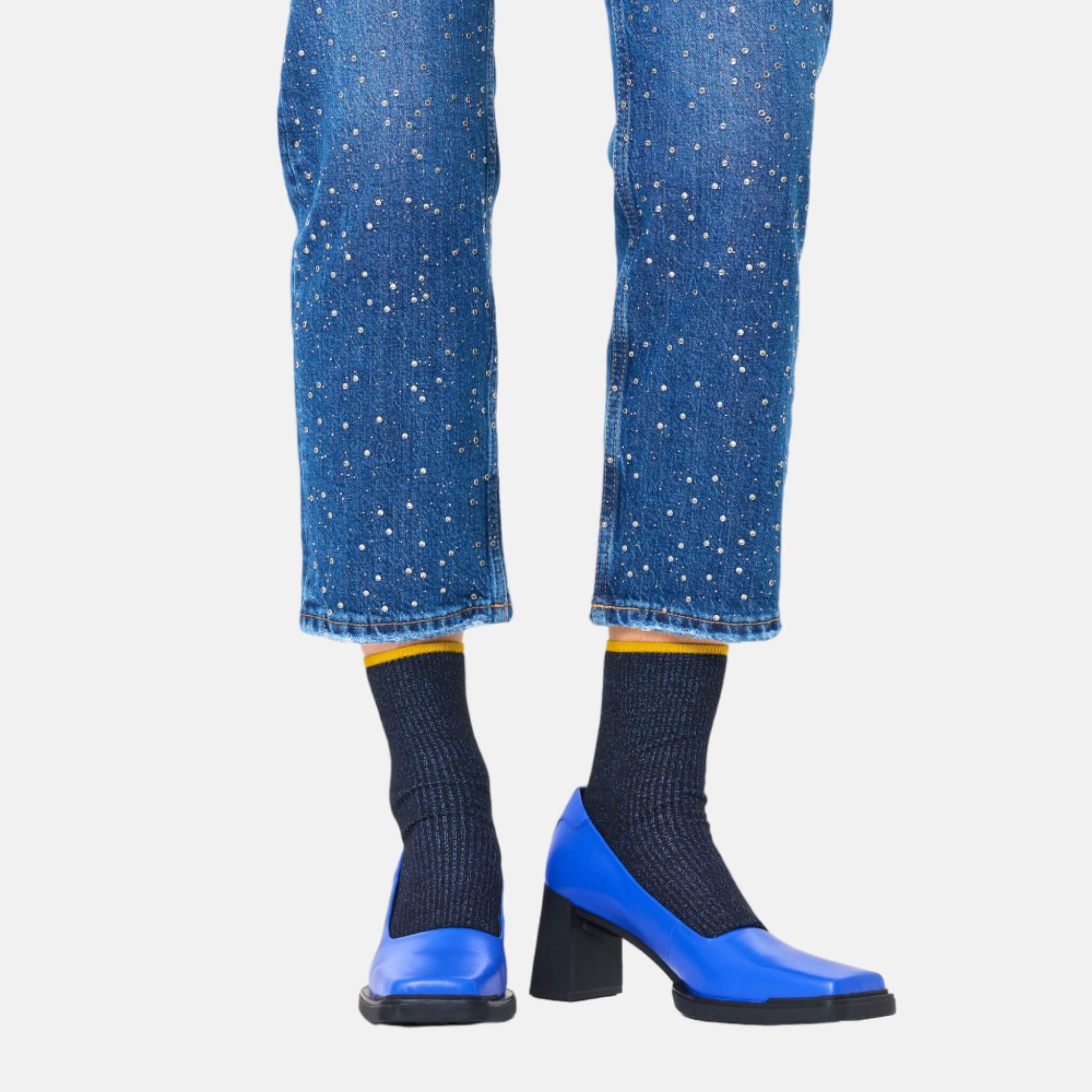 Șosete albastre Happy Socks Mariona