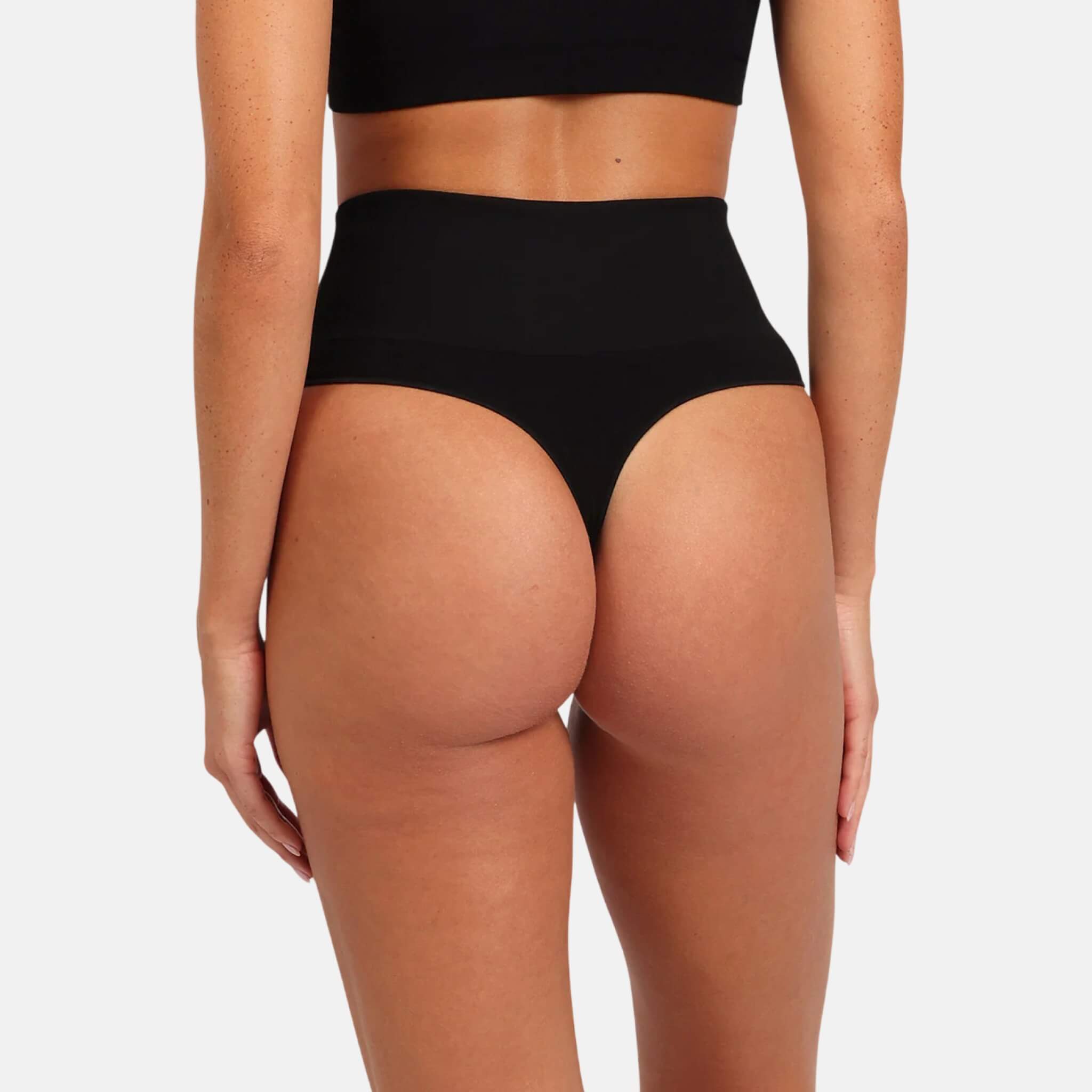 Chiloți negri Boody Shaper High Waist G-String