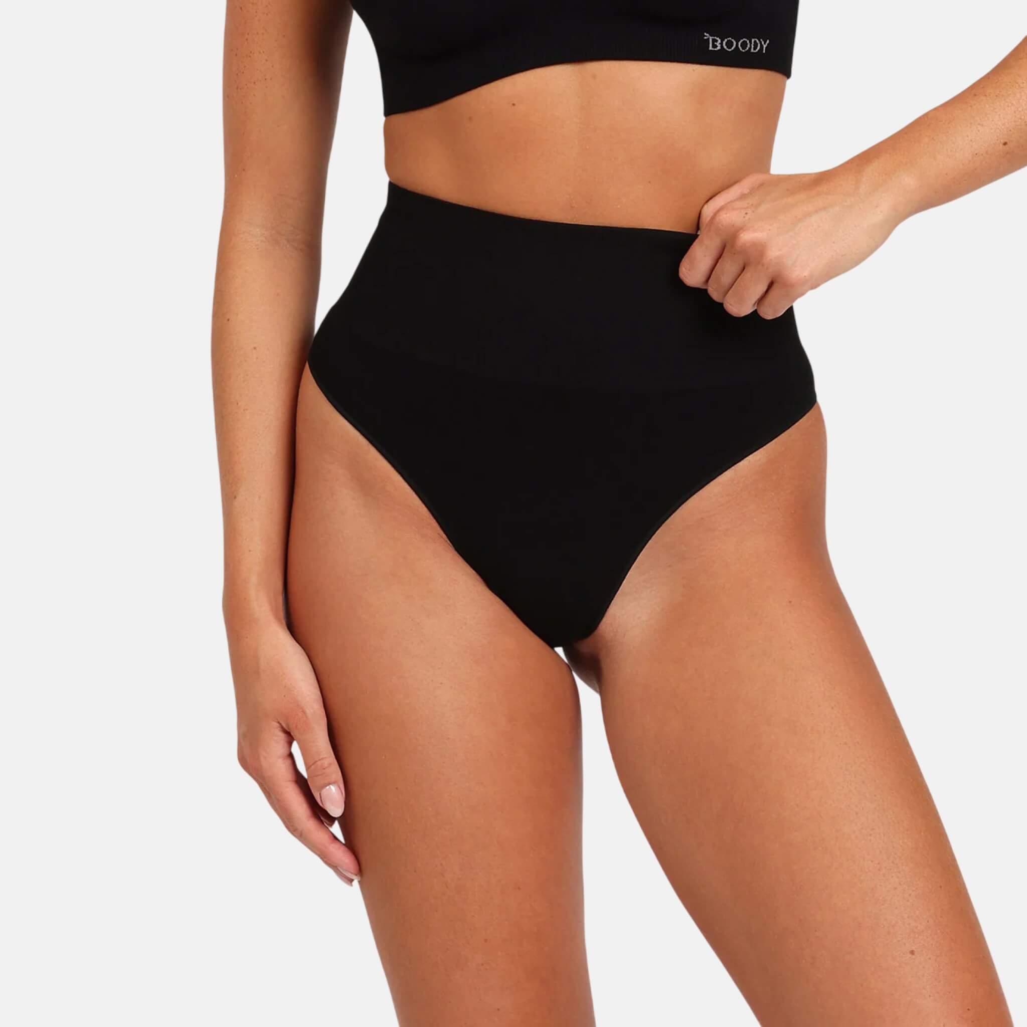 Chiloți negri Boody Shaper High Waist G-String