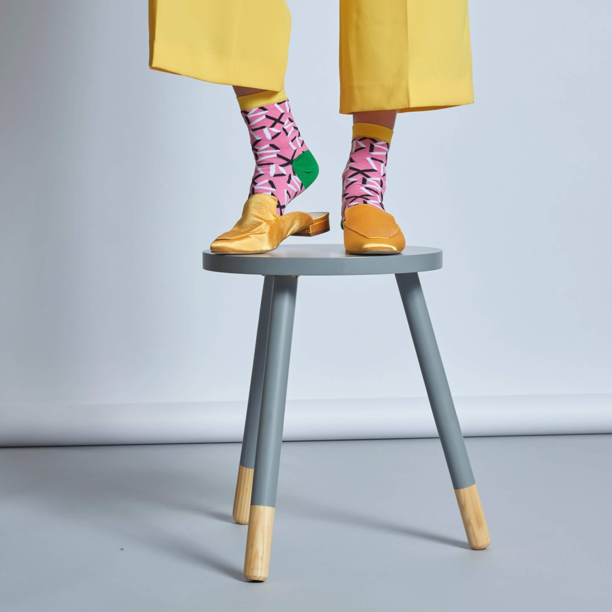 Șosete roz Happy Socks Adela de damă // colecție Hysteria