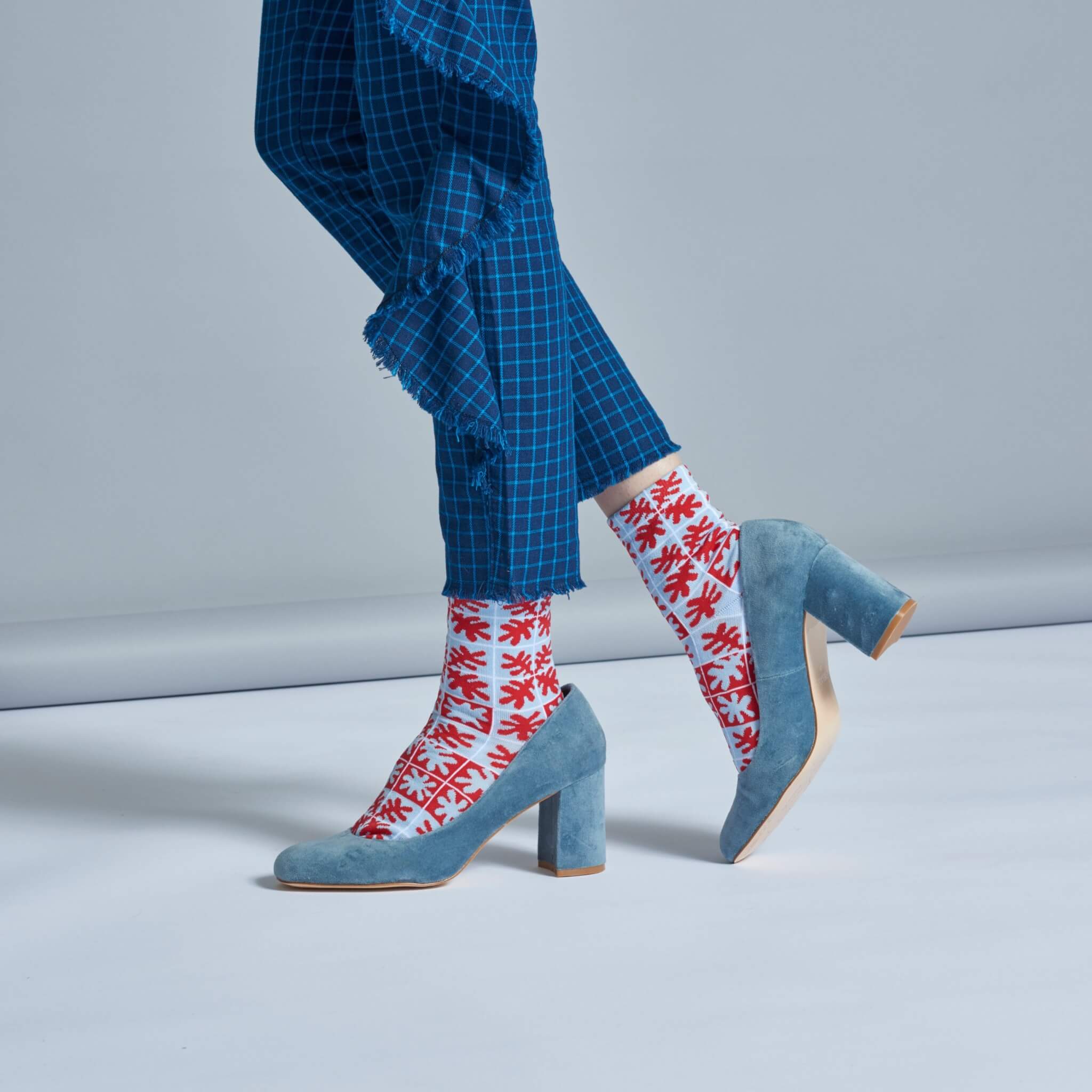 Șosete călduroase roșii Happy Socks Emilia de damă // colecție Hysteria